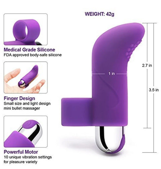 Come Closer Finger G Spot Vibe | Silicone Purple | USB | 10 modes、mySite、bottomscart