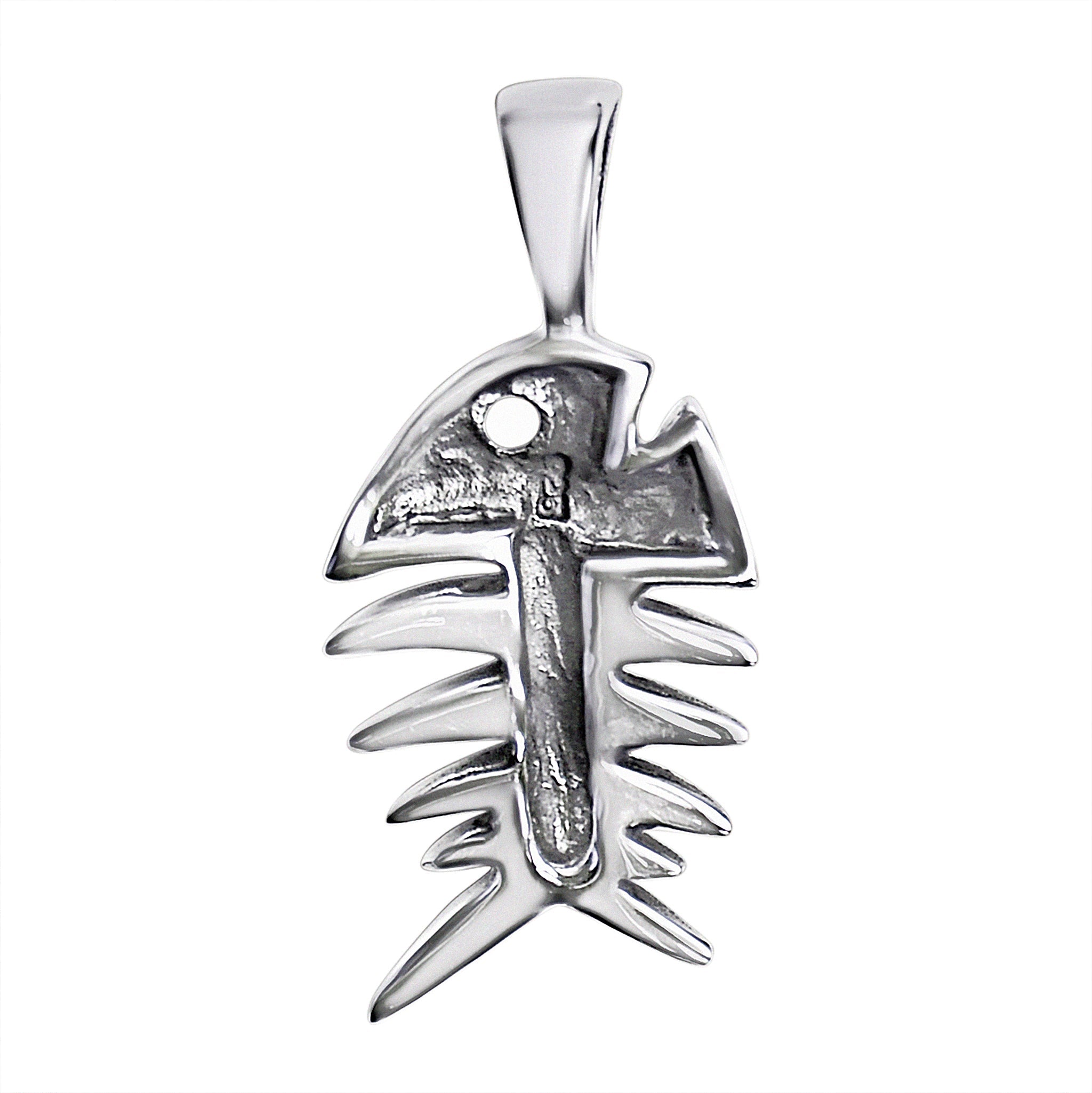 Sterling Silver Fish Bone Pendant / SSP0044、mySite、dreamappss