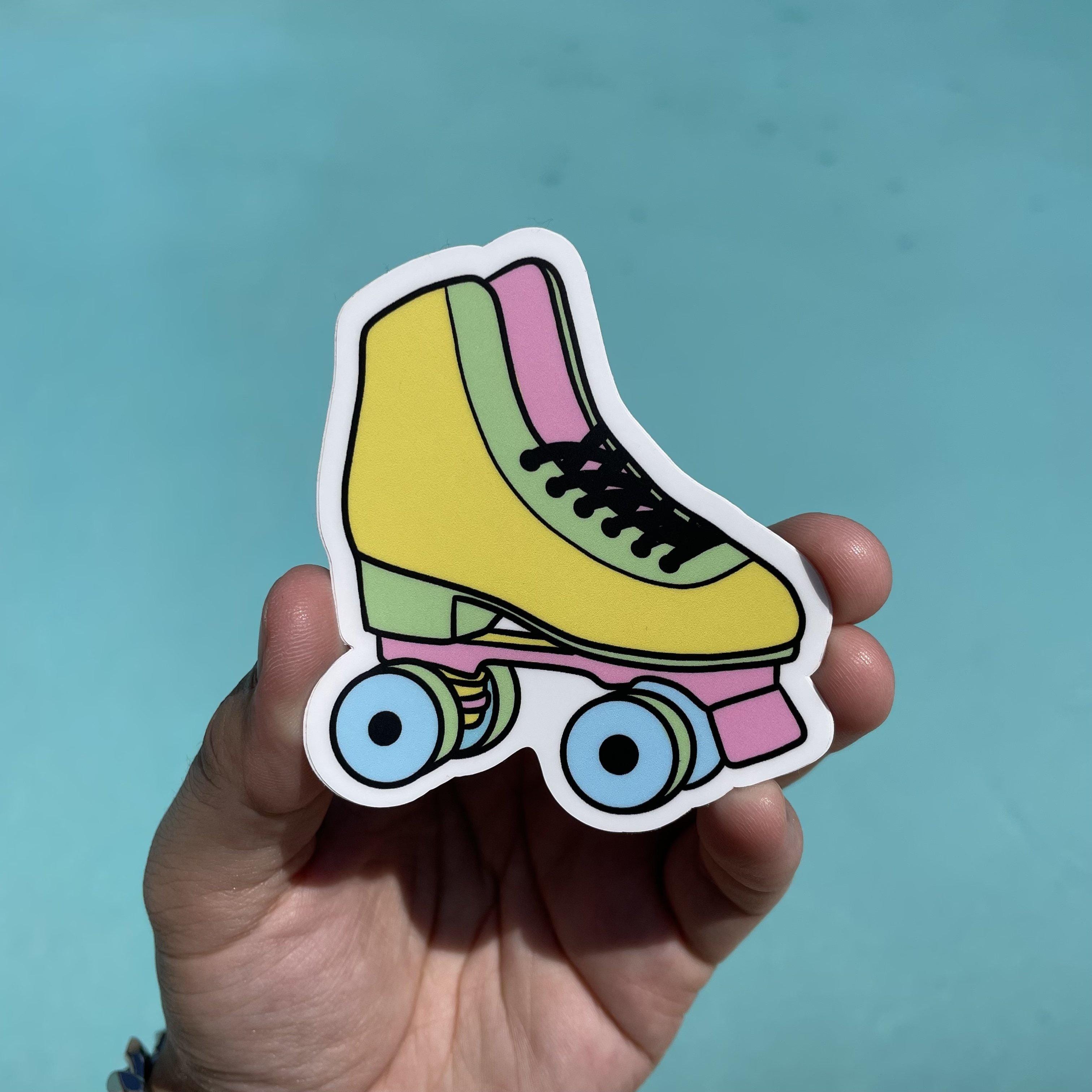  Multicolor Roller Skate Aesthetic Sticker、mySite、elrpsem3k