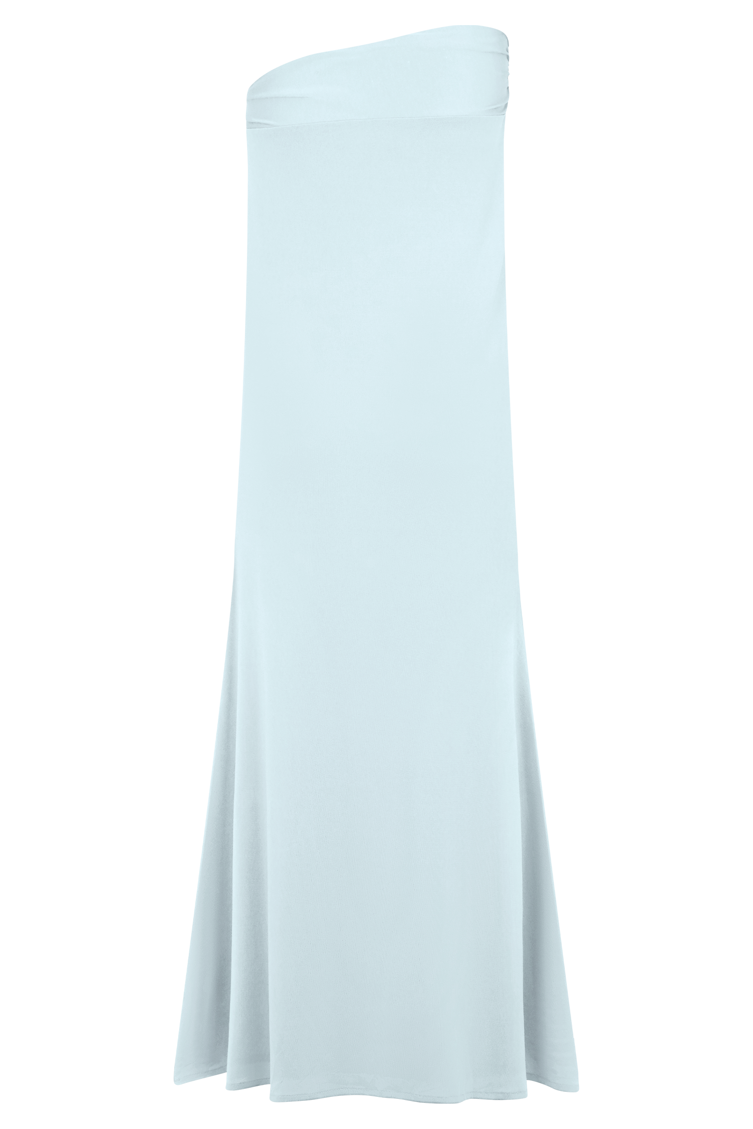 Ainsley Asymmetrical Maxi Skirt With Floral Hardware - Pale Blue、mySite、solidvoid