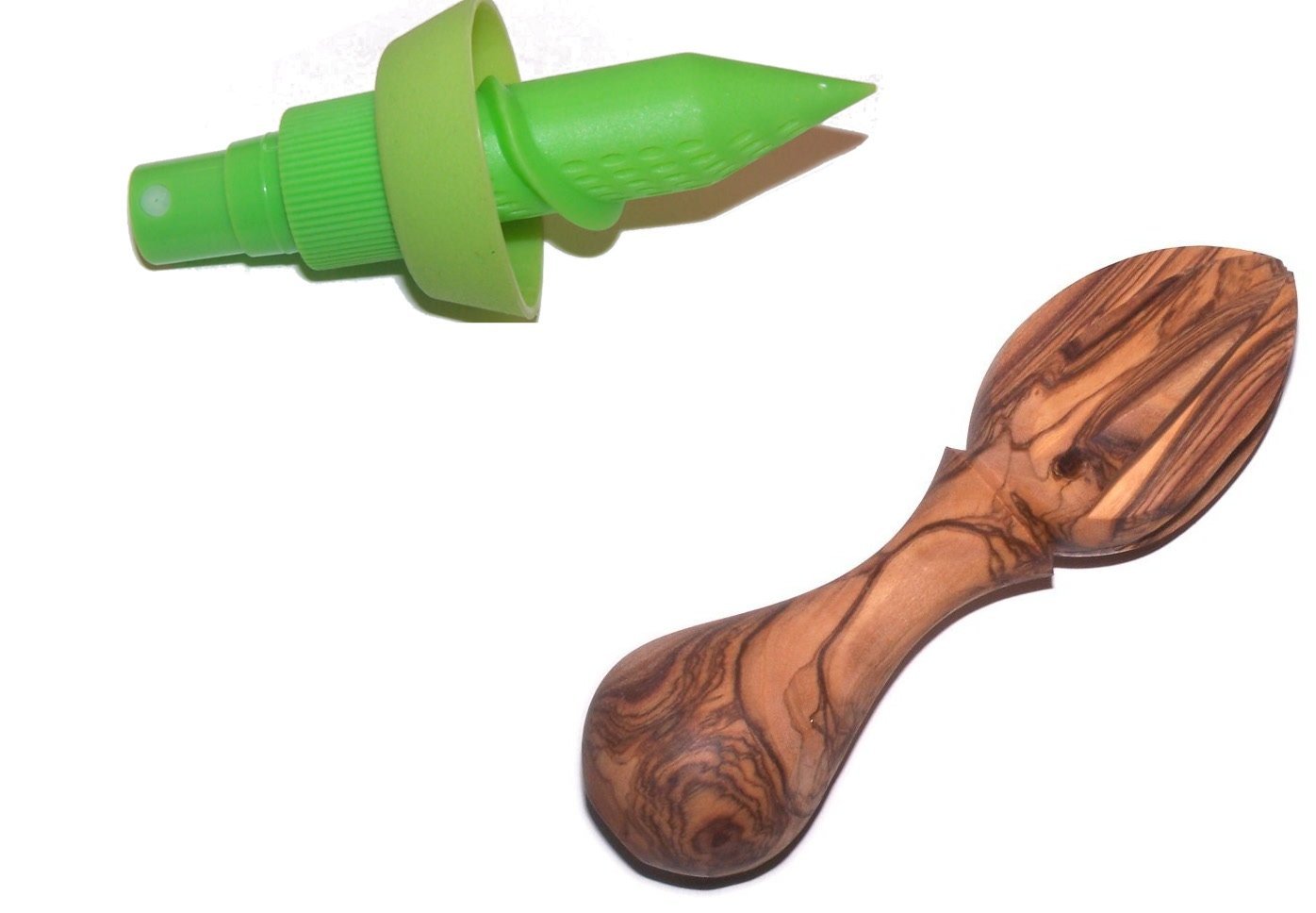  Lemon Juicers/First Citrus Reamer Carved in Hard Olive Wood from Bethlehem (5.5 Inches) and Second is Silicone Juice Sprayer juicer - Asfour Outlet Trademark、mySite、elrpsem3k