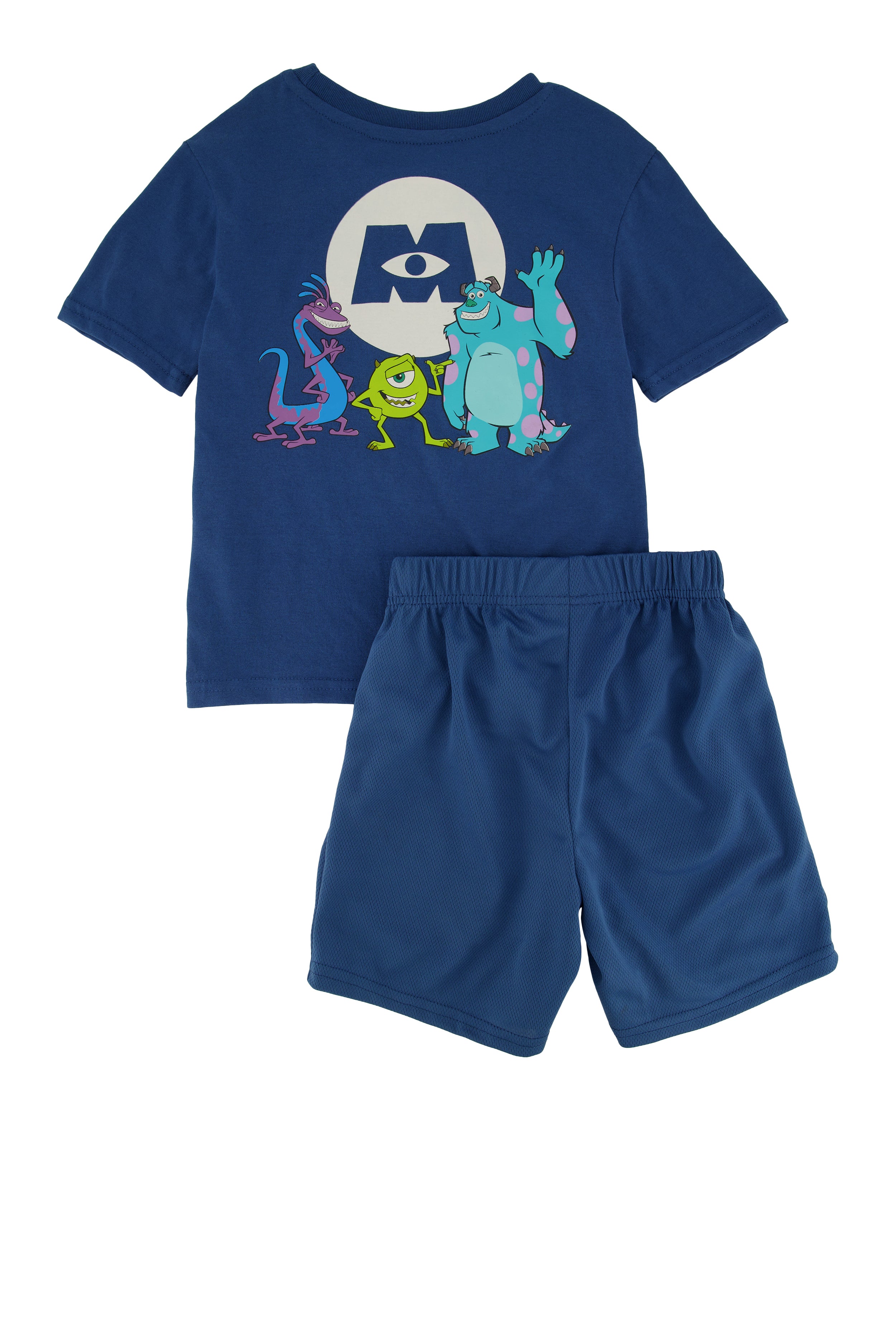 Little Boys Monsters Inc Embroidered Graphic Tee and Shorts、mySite、camillekostekn