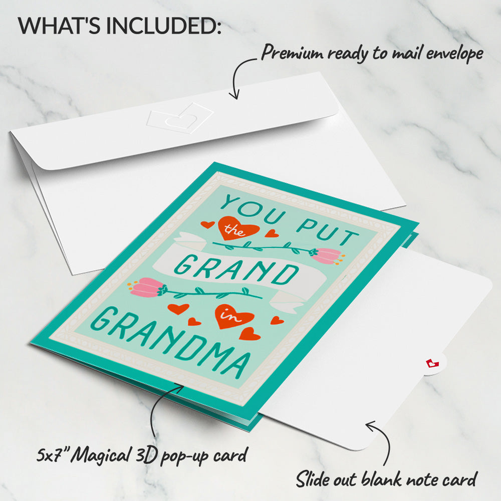You Put the Grand in Grandma Mother’s Day Pop-Up Card、mySite、solidvoid