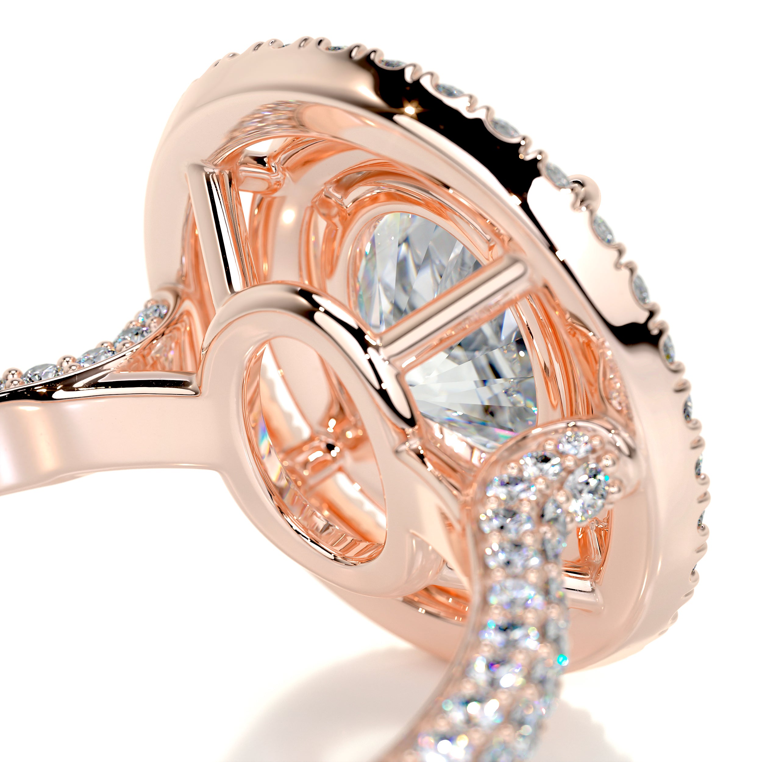 Nora Moissanite & Diamond Ring -14K Rose Gold、mySite、hinf8tx79