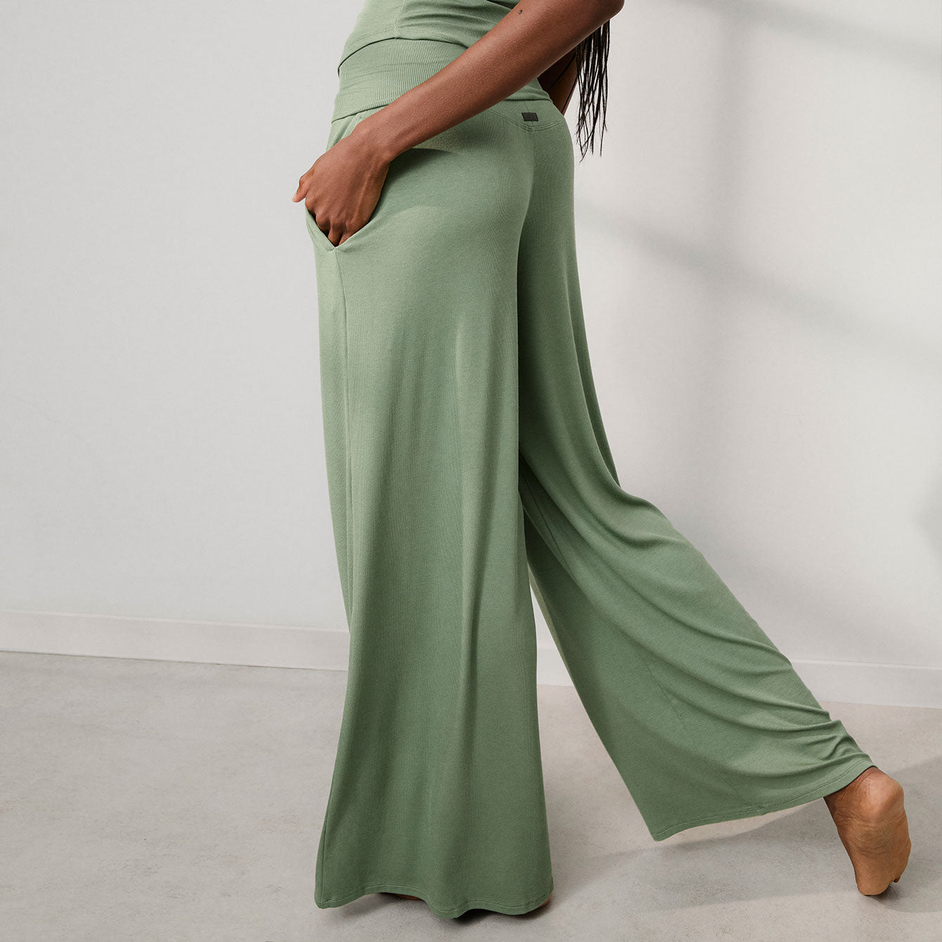 Soft Modal Rib Foldover Pant、mySite、bengalsvssteelers