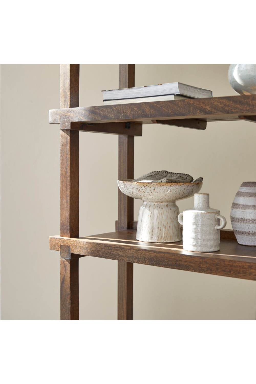 Solid Mango Ladder Bookcase | Tikamoon Arko、mySite、neckold