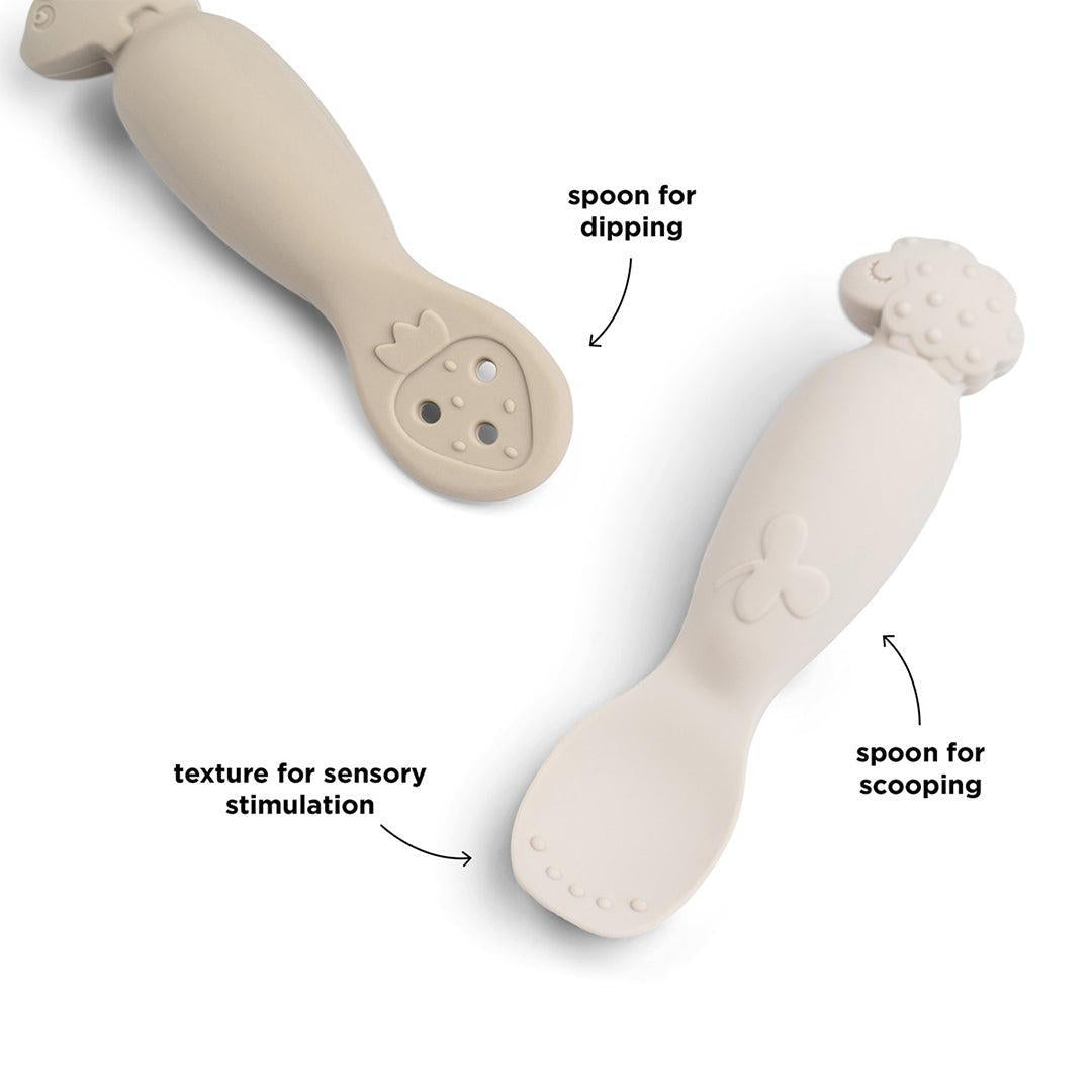  Done By Deer Learning Spoon Set - Tiny Farm Sand、mySite、merchandisen