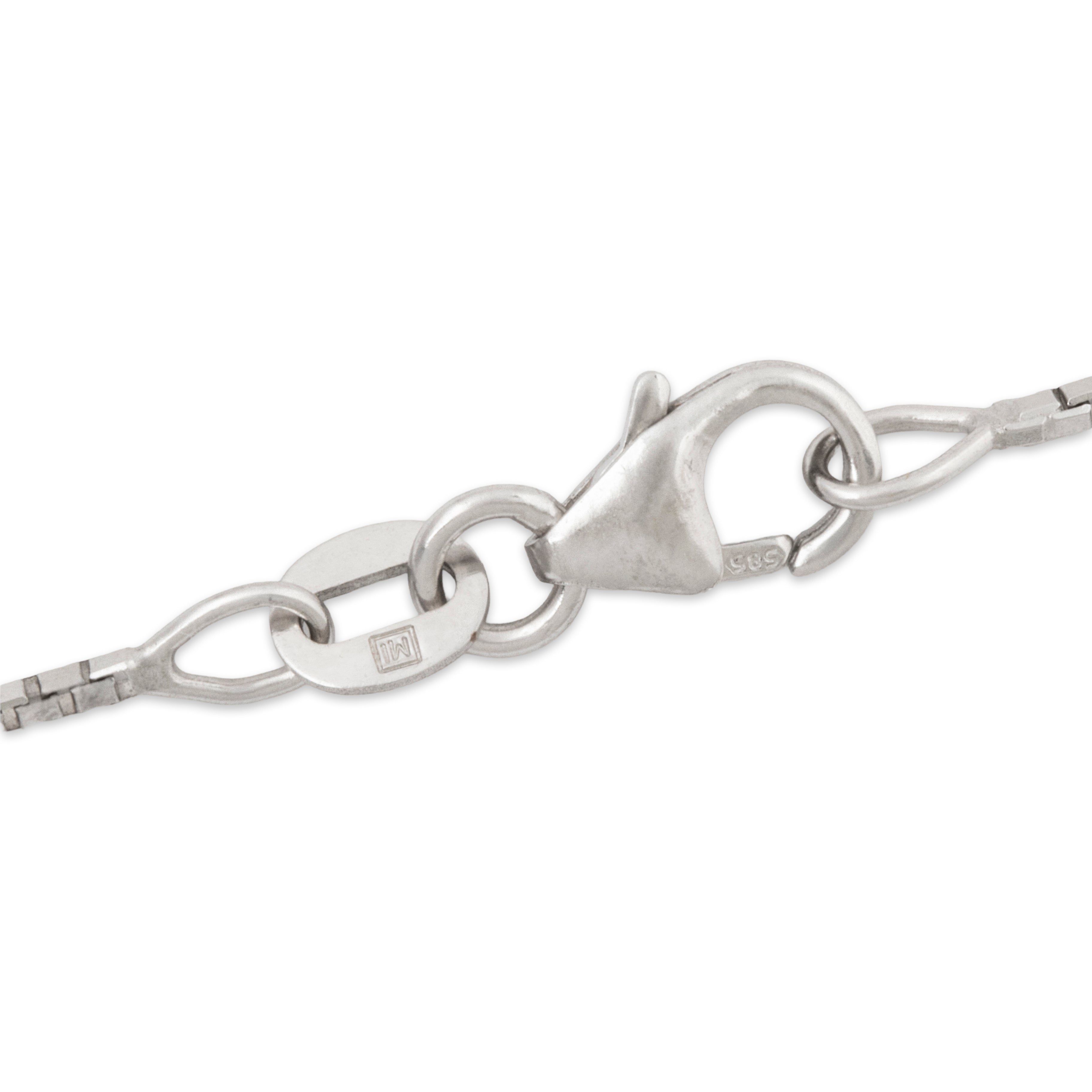 Vintage 14k White Gold Box Chain / Necklace 16、mySite、hinf8tx79