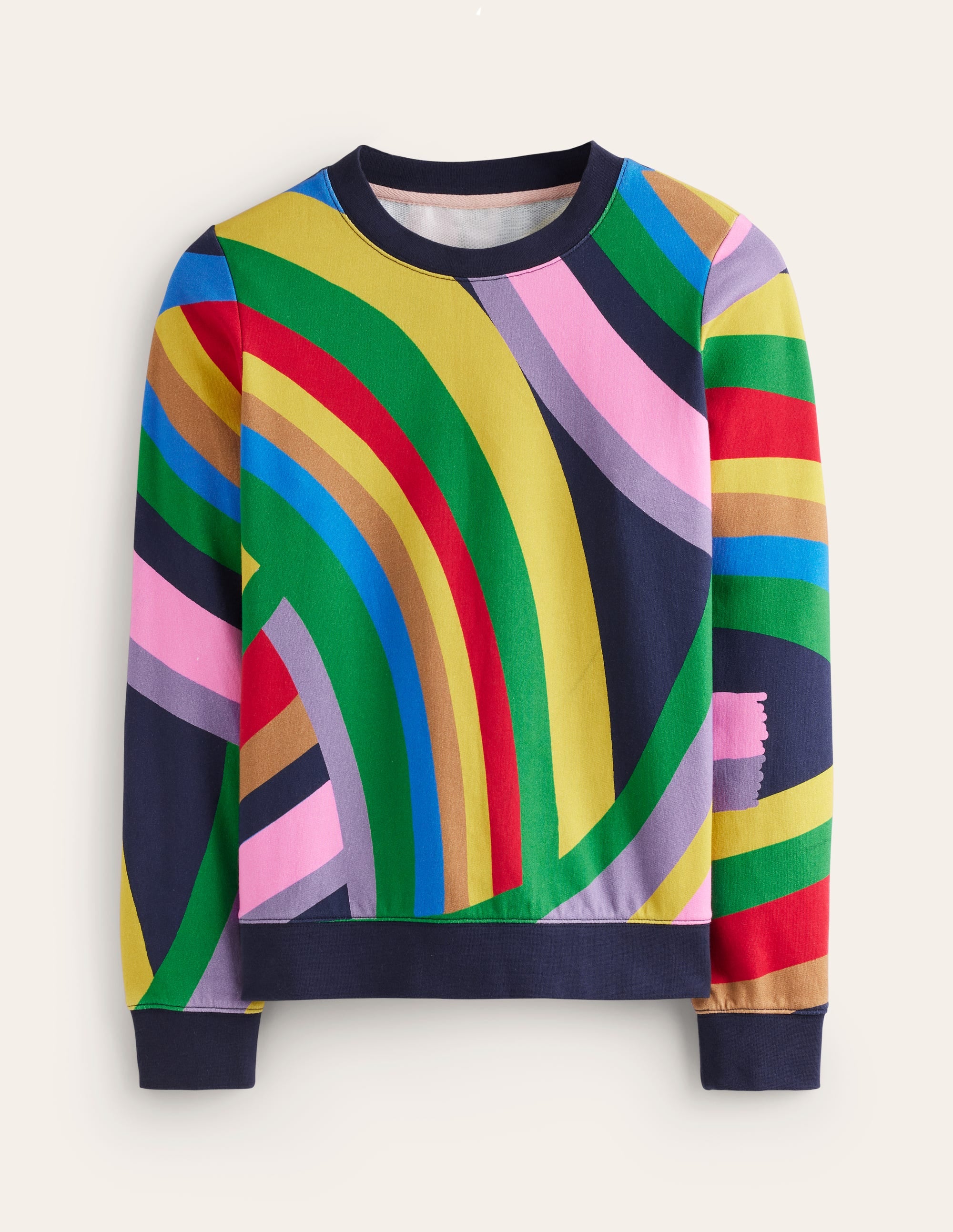  Hannah Printed Sweatshirt-Multi, Abstract Rainbow、mySite、ashleygrahame