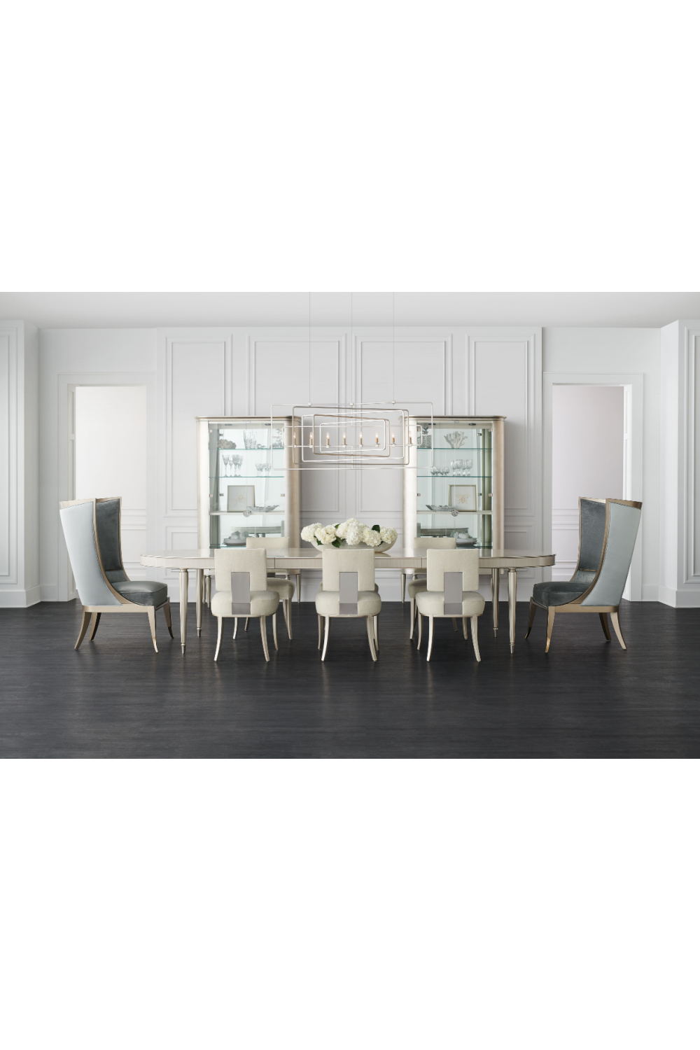 Silver Leaf Display Cabinet | Caracole Time To Reflect、mySite、neckold