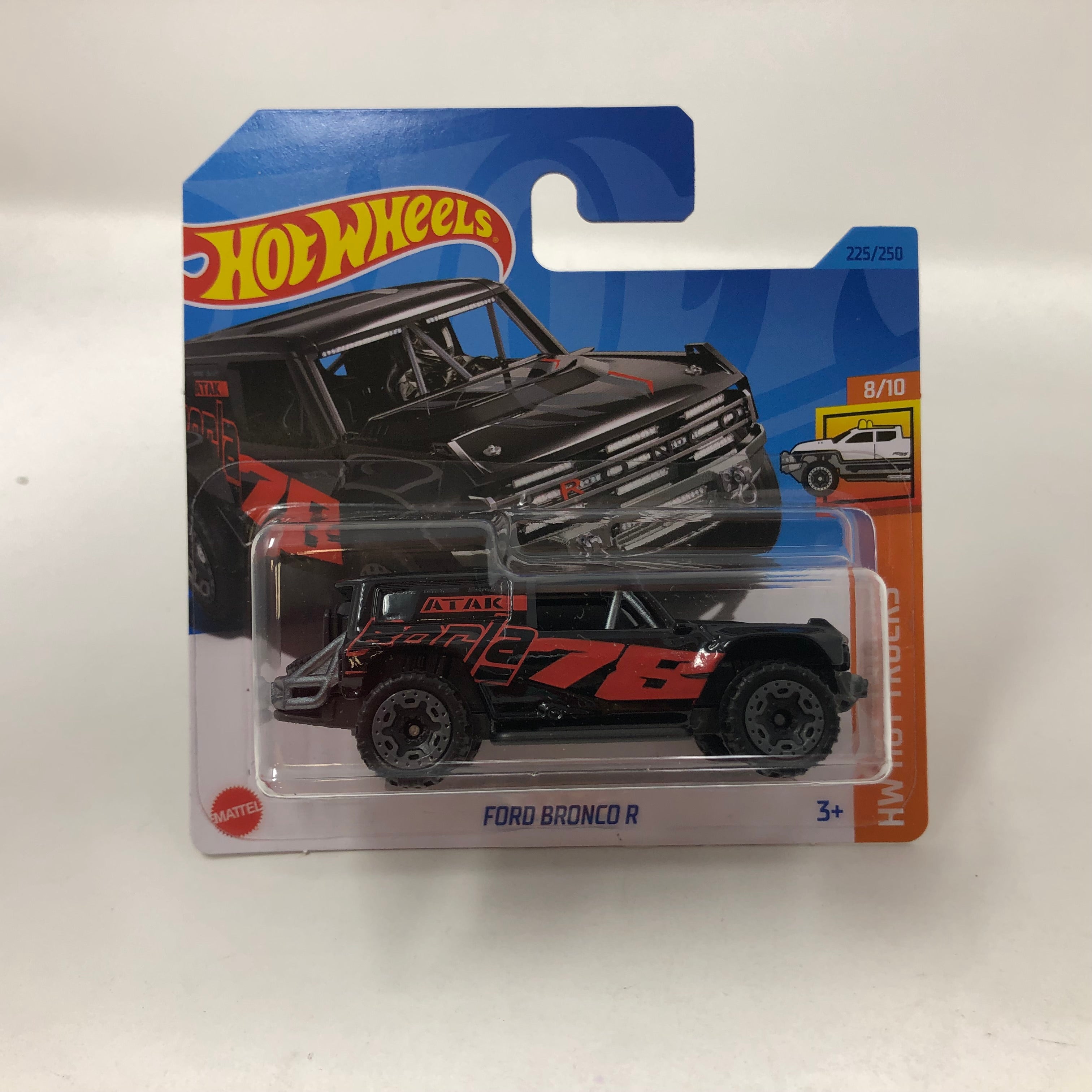 Ford Bronco R #225 * Black * 2023 Hot Wheels Short Card Case P、mySite、hgirdovlk