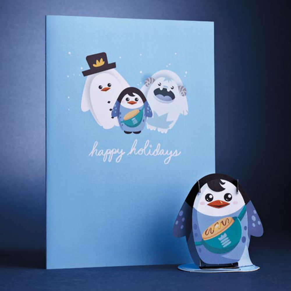 Pancake the Penguin Card with Pop-Up Gift、mySite、solidvoid