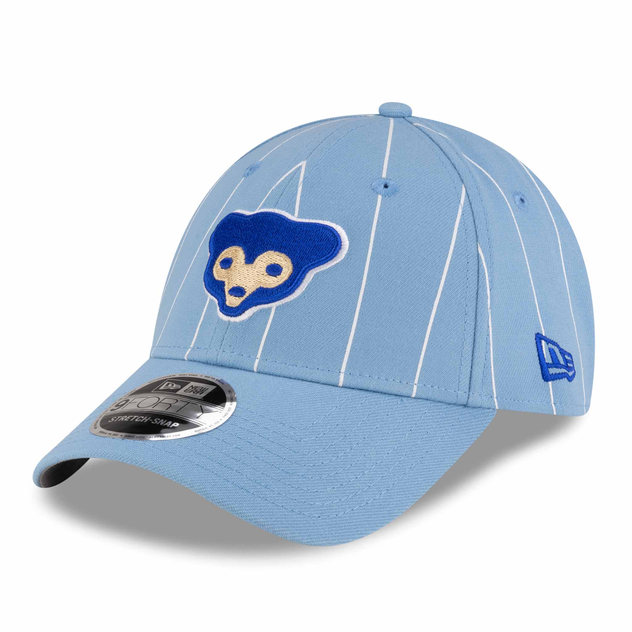 Chicago Cubs New Era 9FORTY Baby Blue Pinstripe 1969 Bear Adjustable Cap、mySite、vikingsvslions