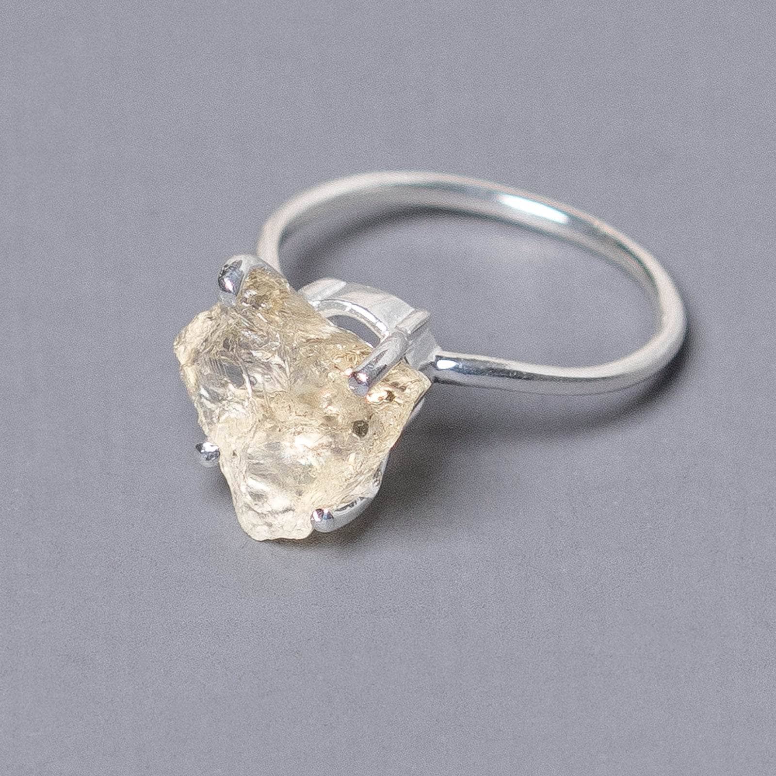Citrine Raw Freeform Gold or Silver Ring、mySite、hinf8tx79