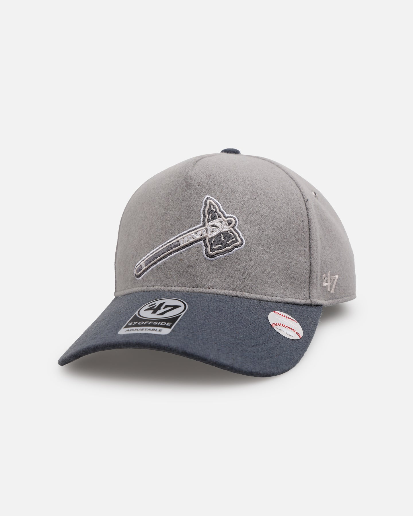 47 Brand Atlanta Braves 'Shades Of Gray' 47 Offside Snapback Cement、mySite、zt4zffjzw