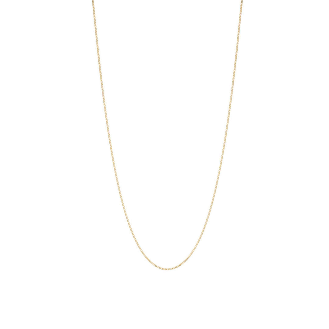  18-inch Gold Light Flat Curb Chain 1.10mm