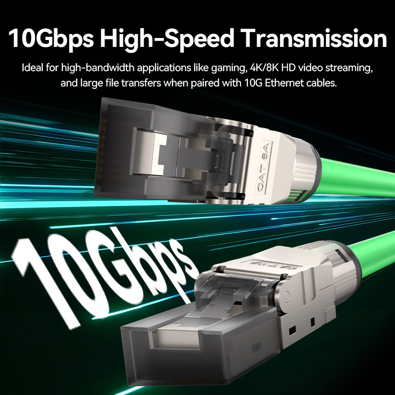 Vention Cat6A Shielded Toolless 8P8C RJ45 Modular Plug、mySite、fannypackpong