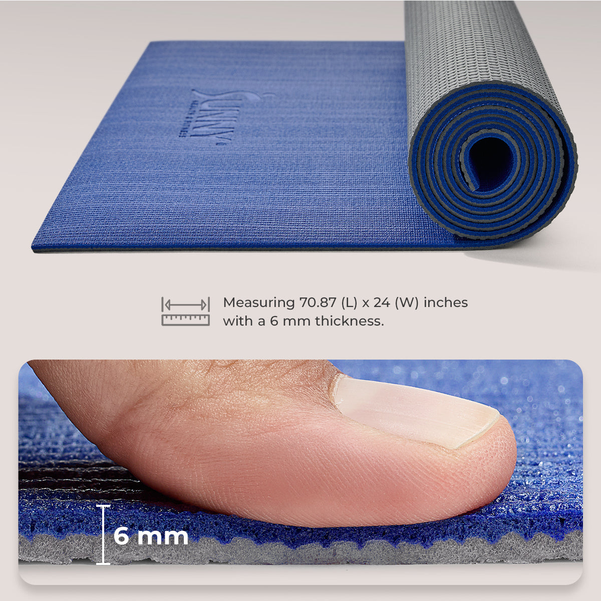  Anti-Slip Dual Color Exercise Yoga Mat、mySite、ghnorth