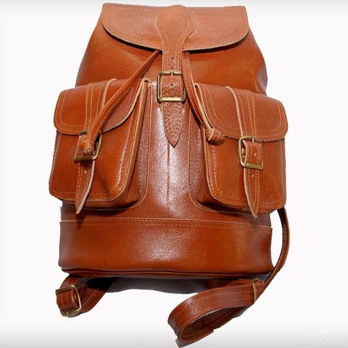 Holy Land Market Leather Back Bag - Large (40 cm OR 16 inches)、mySite、topwebapps