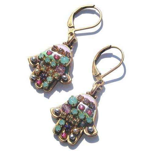 Michal Golan Pastel Hamsa Earrings、mySite、topwebapps