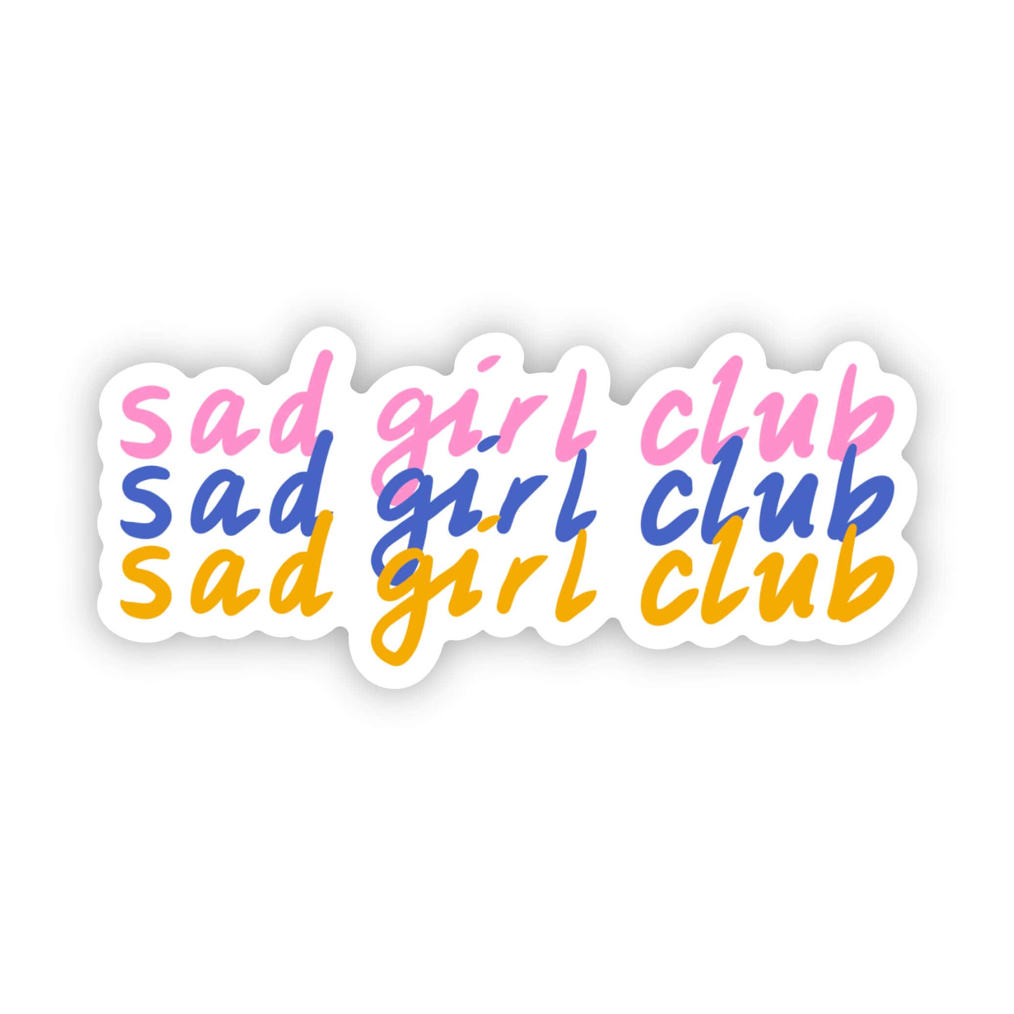  Sad girl club sticker、mySite、ghnorth