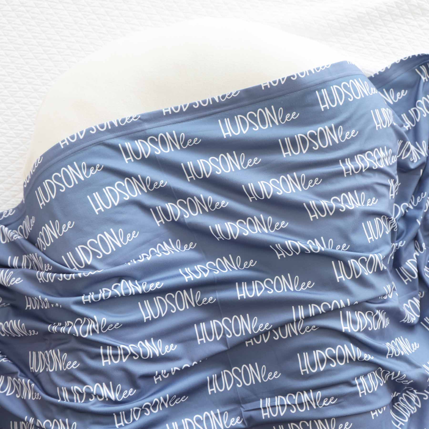  Personalized Baby Name Swaddle Blanket Font Duo | Best Selling Blues、mySite、layawaytickets
