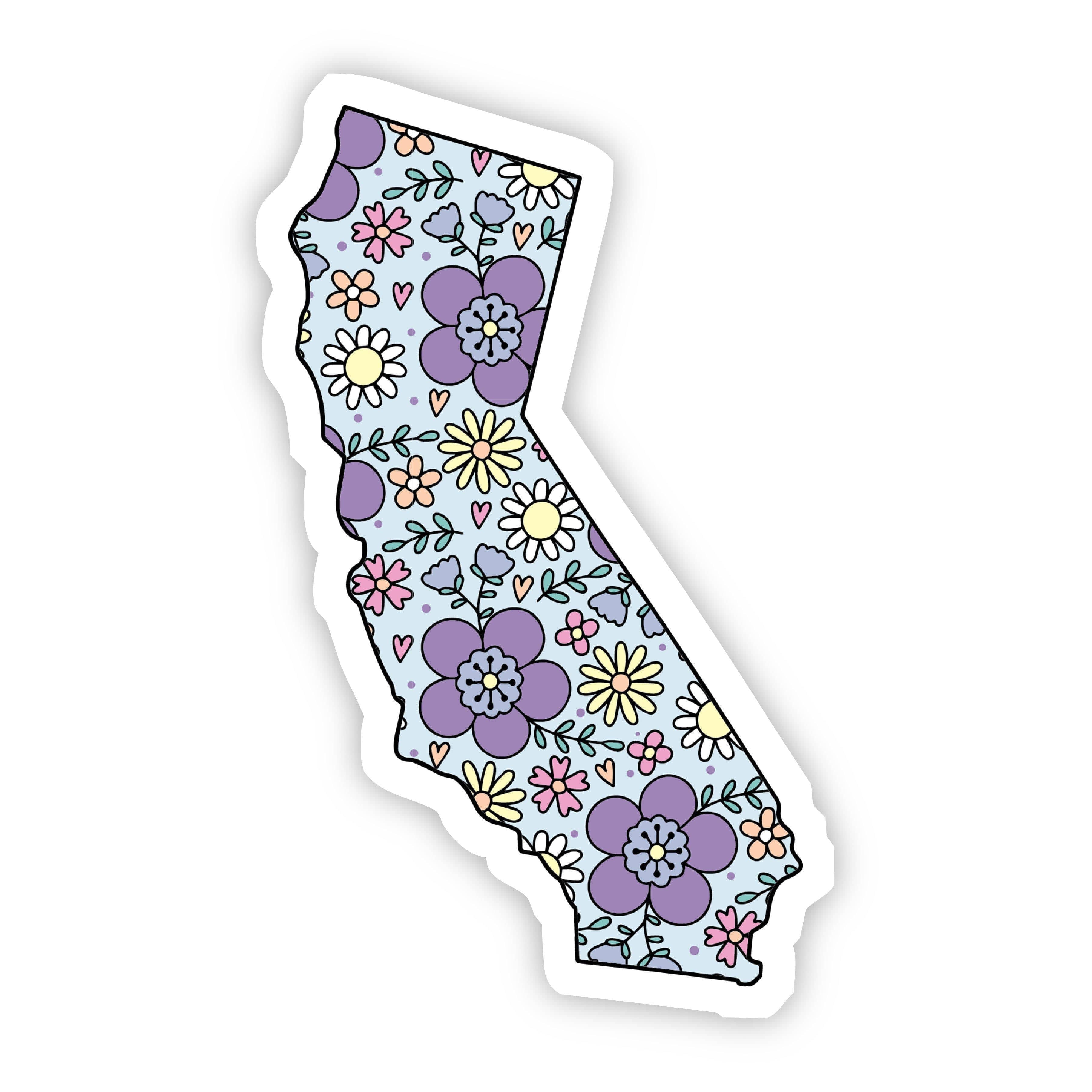  California Floral Sticker、mySite、elrpsem3k