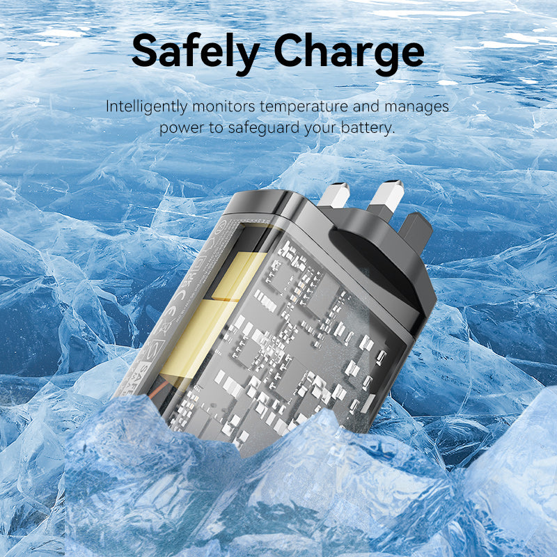 Vention 3-Port USB (C+C+A) GaN Charger (100W/65W/30W) UK-Plug、mySite、fannypackpong