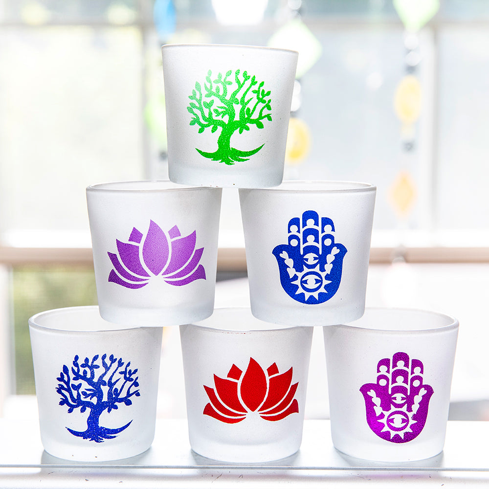 Frosted Glass Votive Candle Holder、mySite、topwebapps