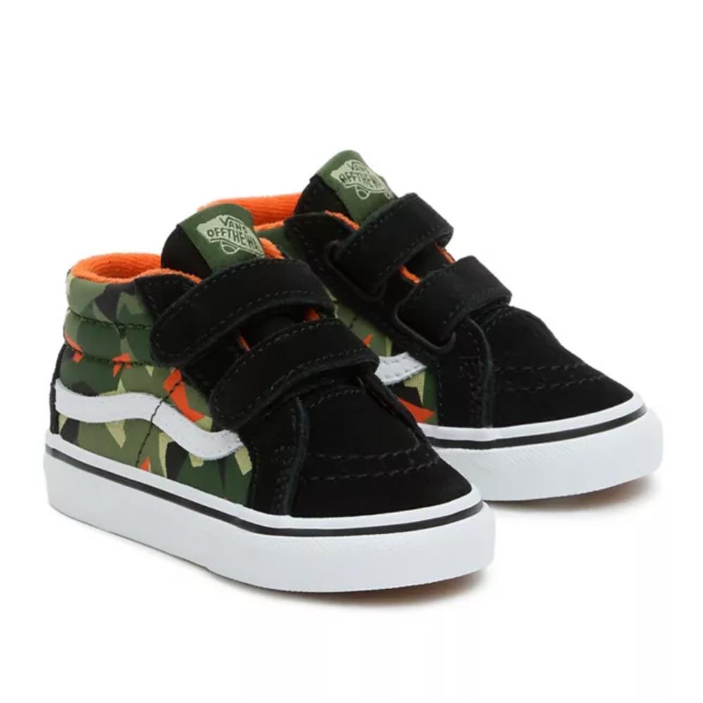  Vans Toddler Sk8-Mid Reissue Hook and Loop Shoes - Geo Camo Black/Multi、mySite、merchandisen