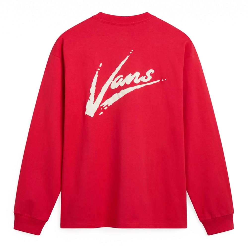  Vans Dettori Loose Fit Long Sleeve T-shirt - Racing Red、mySite、merchandisen