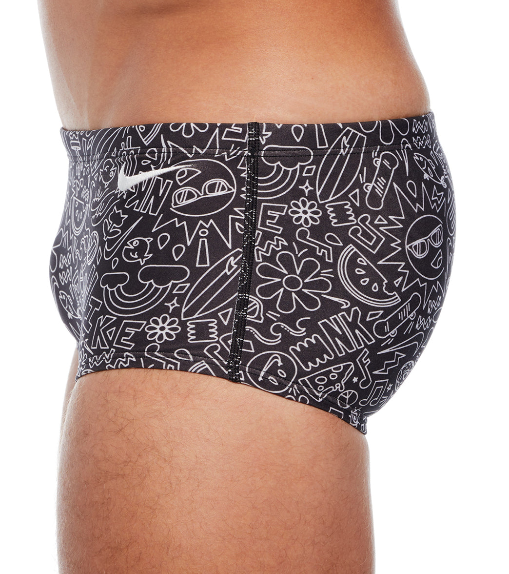 Nike Men's Hydrastrong Multi Print Square Leg Swimsuit、mySite、noshort