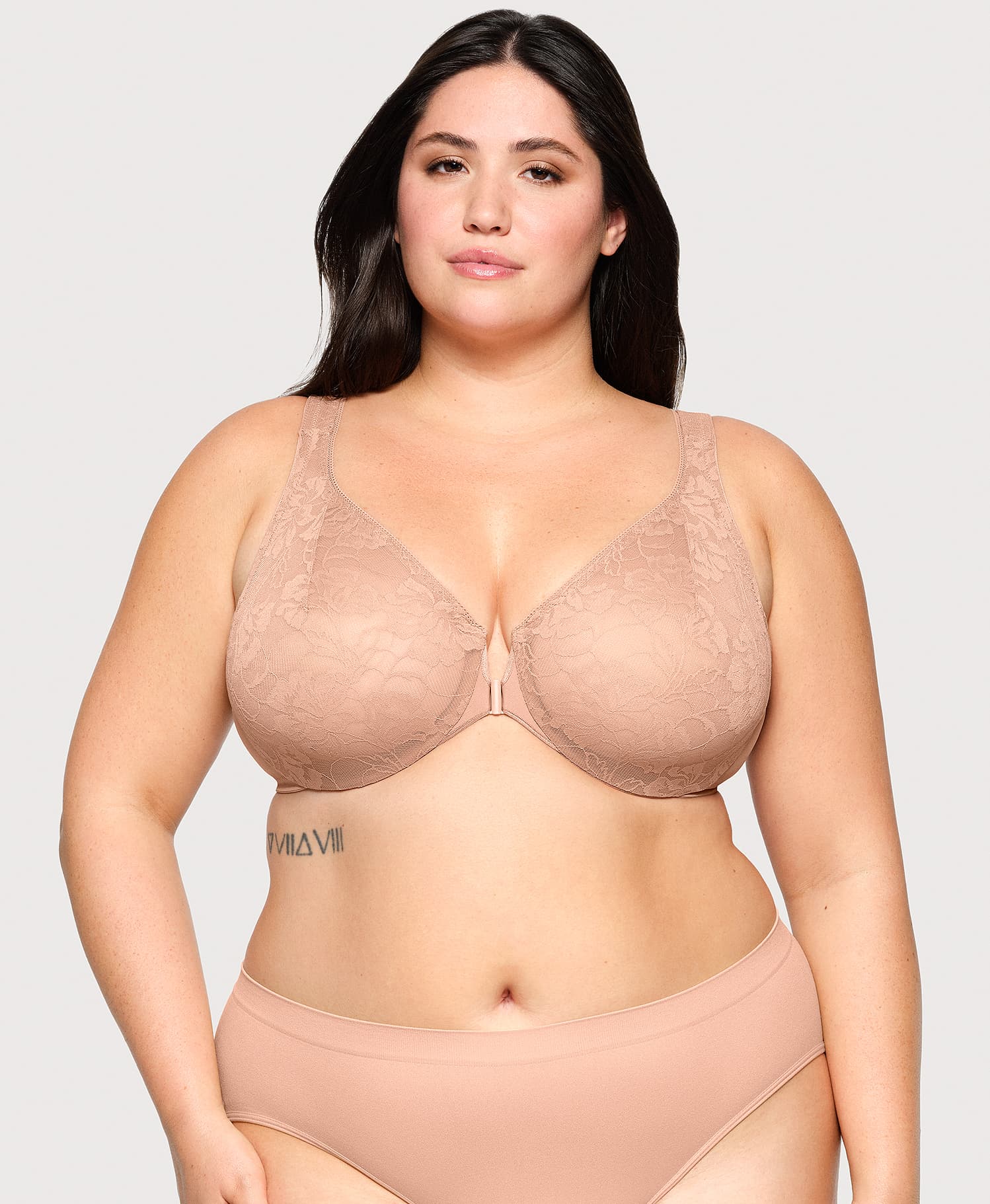  Front-Closure Lacey T-Back WonderWire Bra Cappuccino、mySite、justintrudeaud