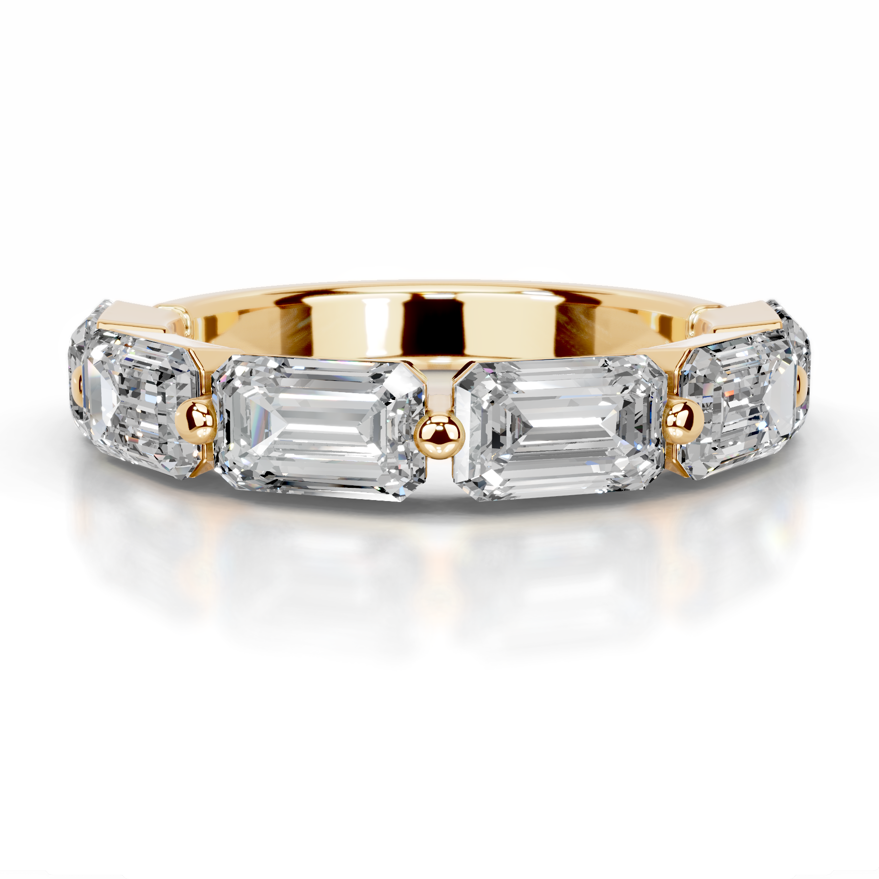 Quisha Lab Grown Diamond Wedding Ring (2 Carat) -18K Yellow Gold、mySite、hinf8tx79