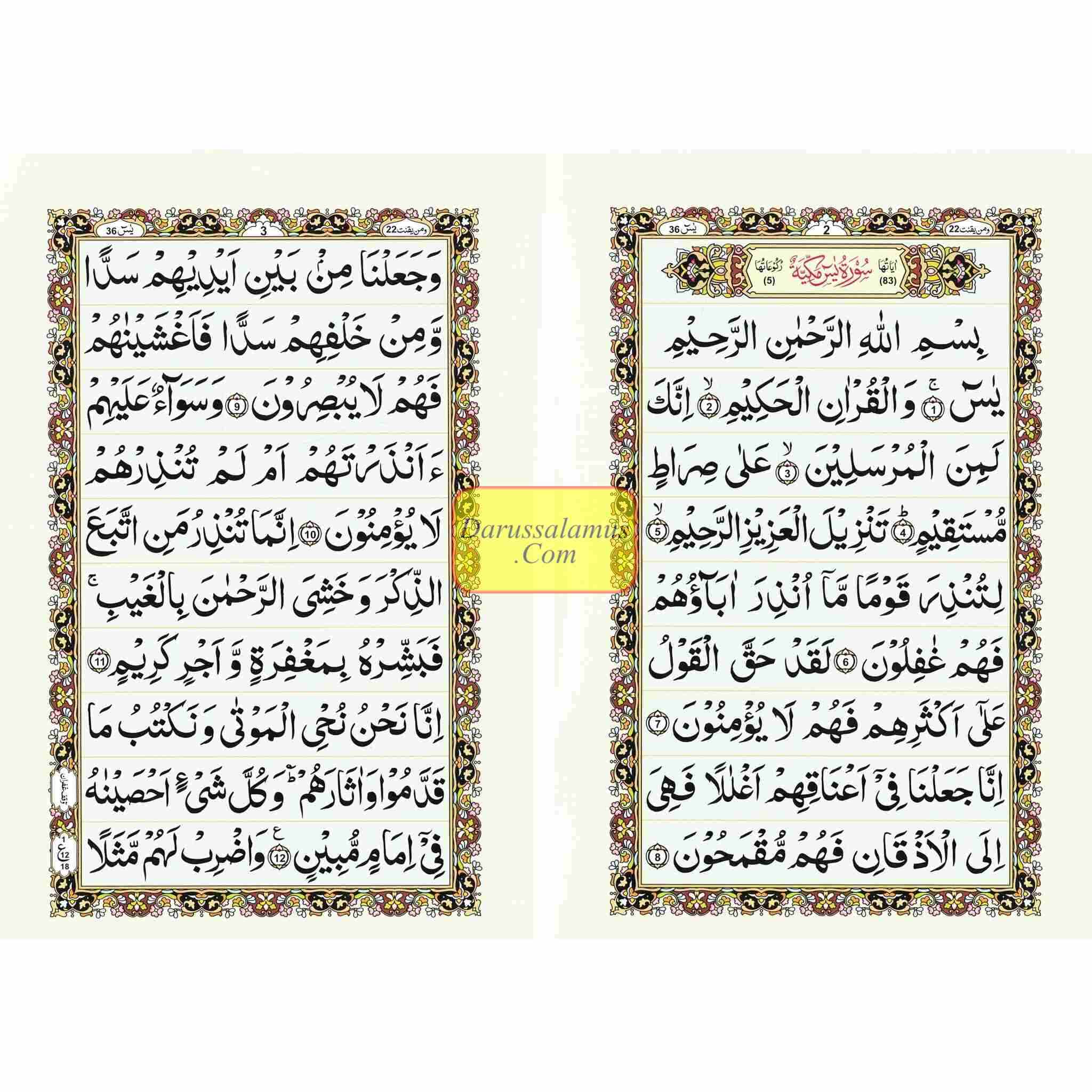 Sura Yaseen small Size Persian ,Pakistani ,Indian Script,Ref 325、mySite、topwebapps