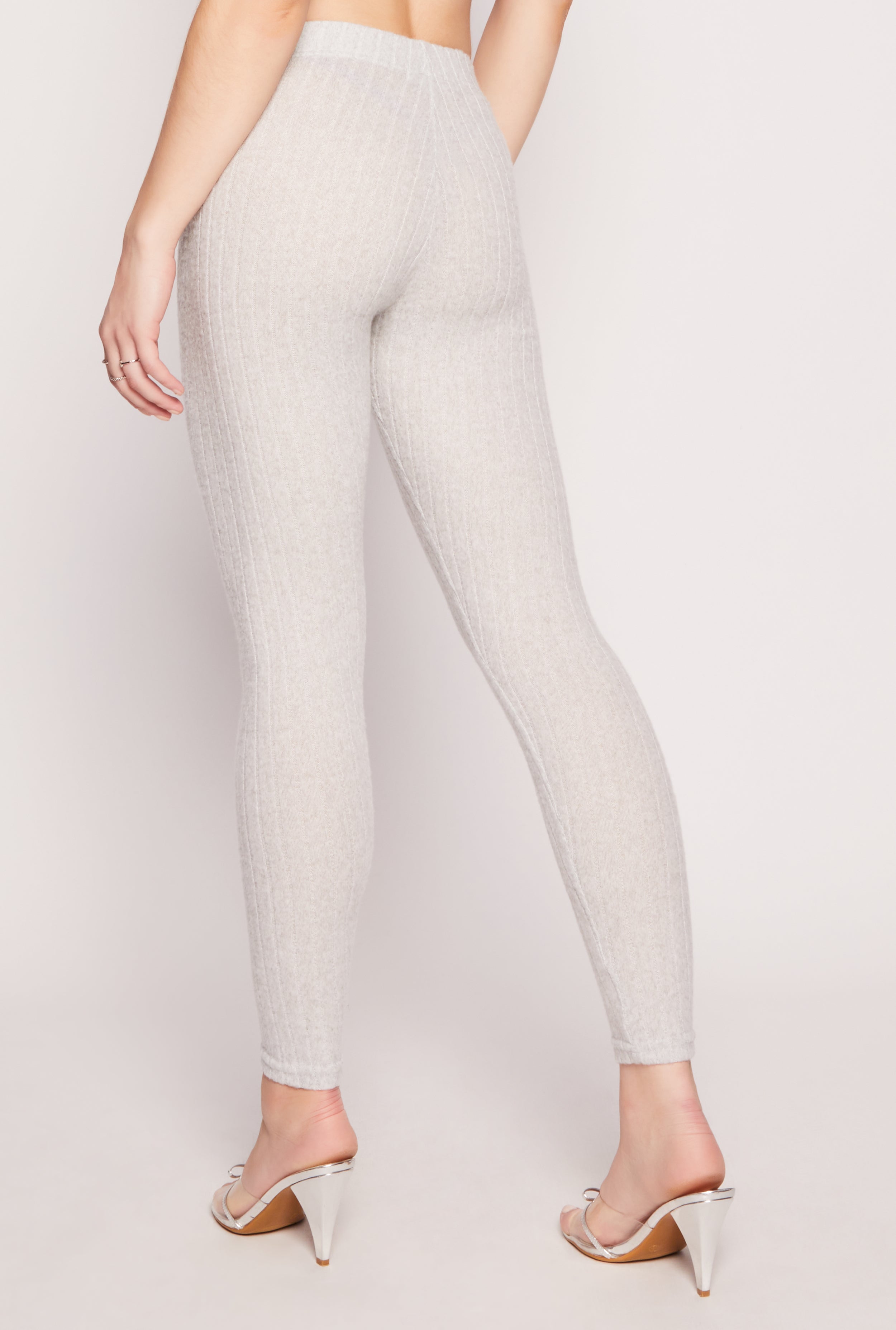 Brushed Ribbed Knit Leggings、mySite、camillekostekn