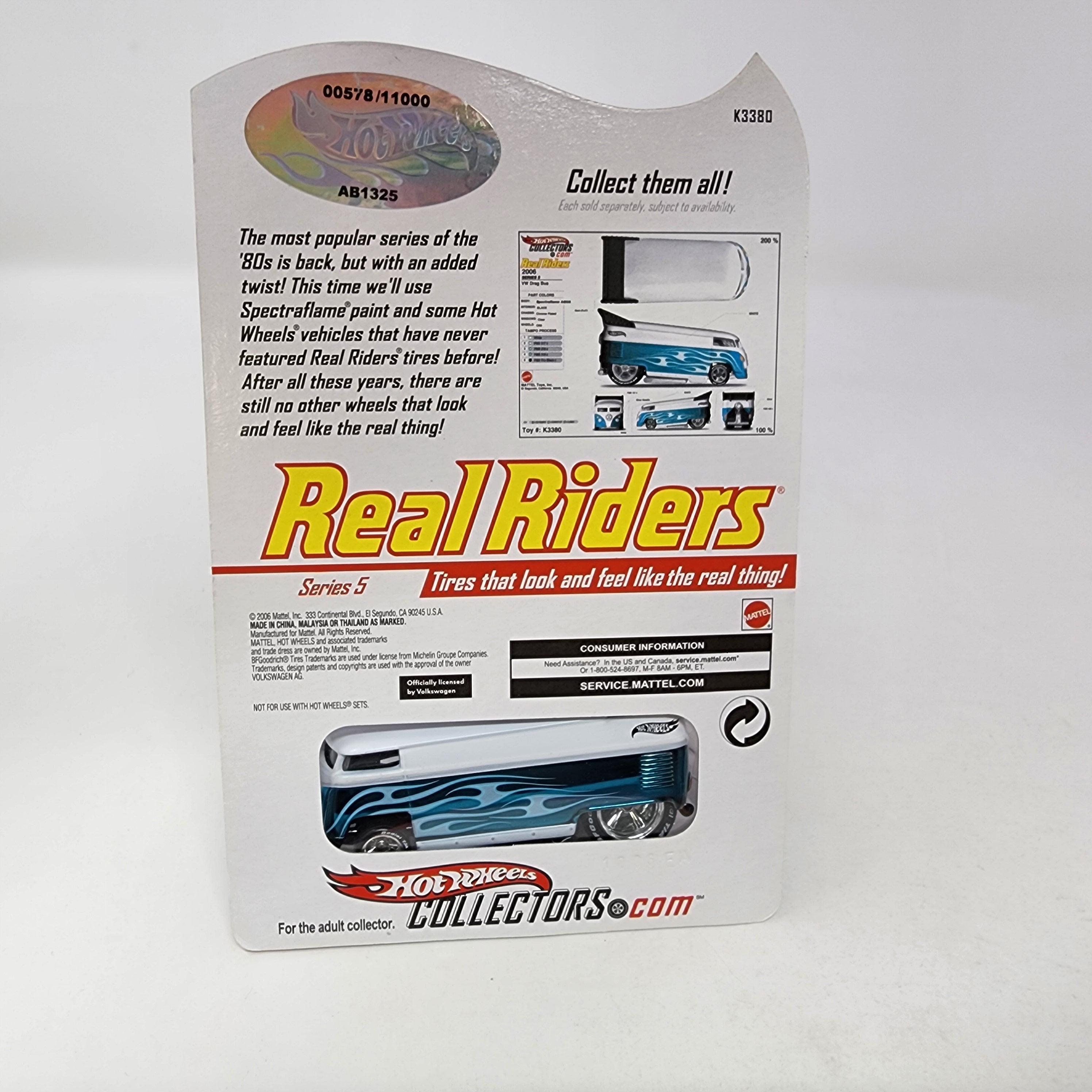 VW Drag Bus Series 5 * Hot Wheels Red Line Club RLC Real Riders、mySite、hgirdovlk