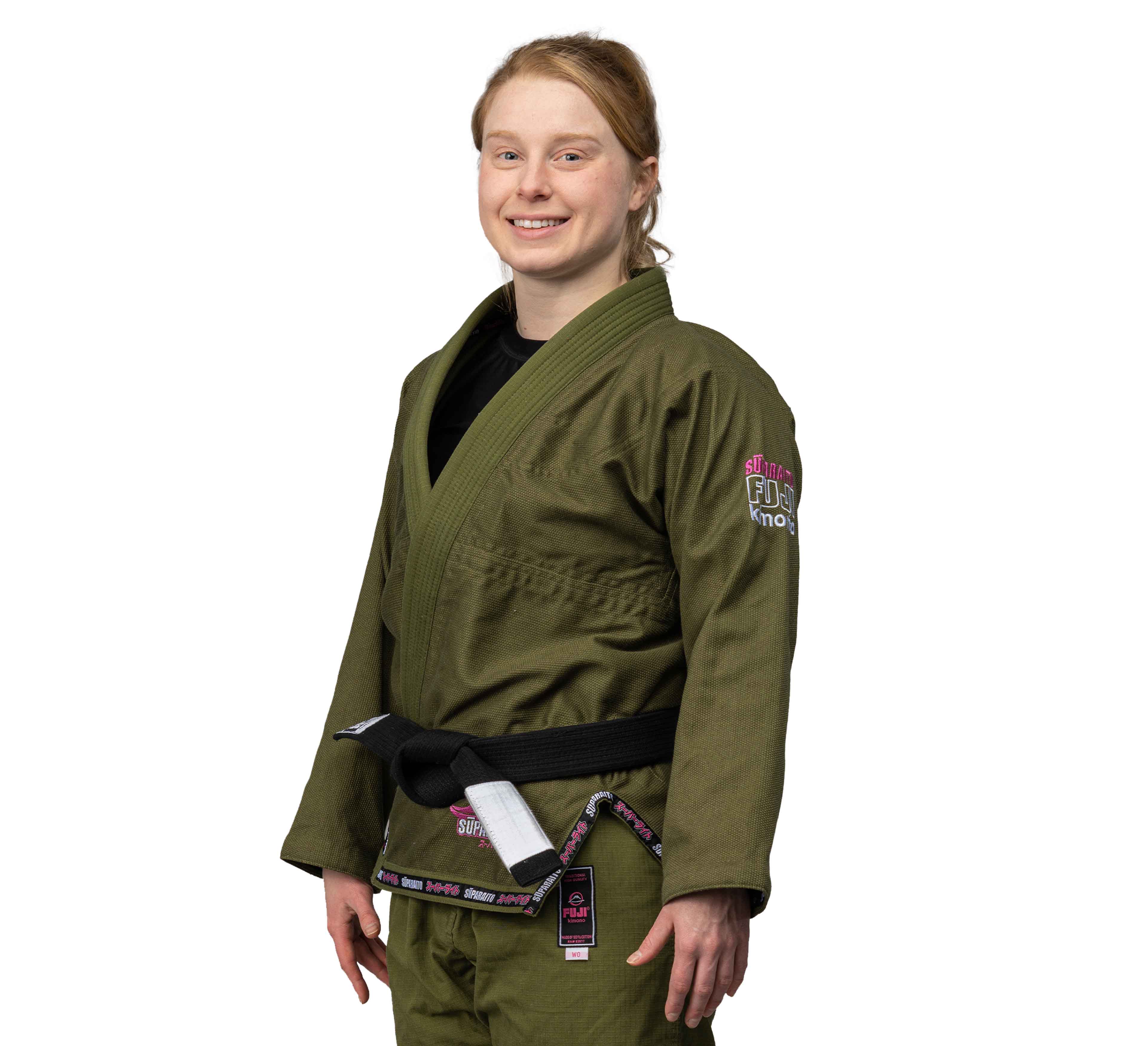 Suparaito Womens BJJ Gi Military Green and Pink、mySite、gigharbornorthrealestate