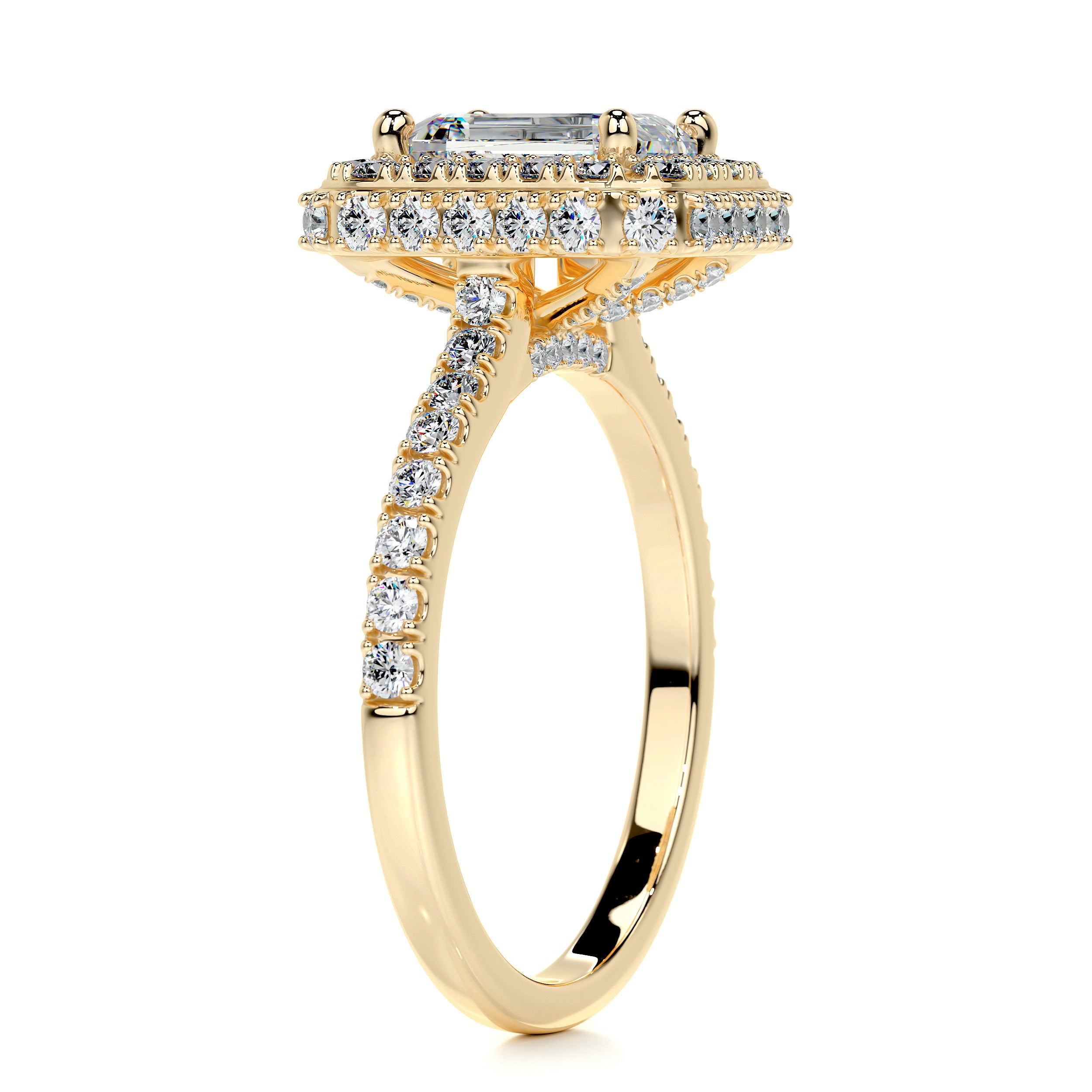 Lana Moissanite & Diamond Ring -18K Yellow Gold、mySite、hinf8tx79