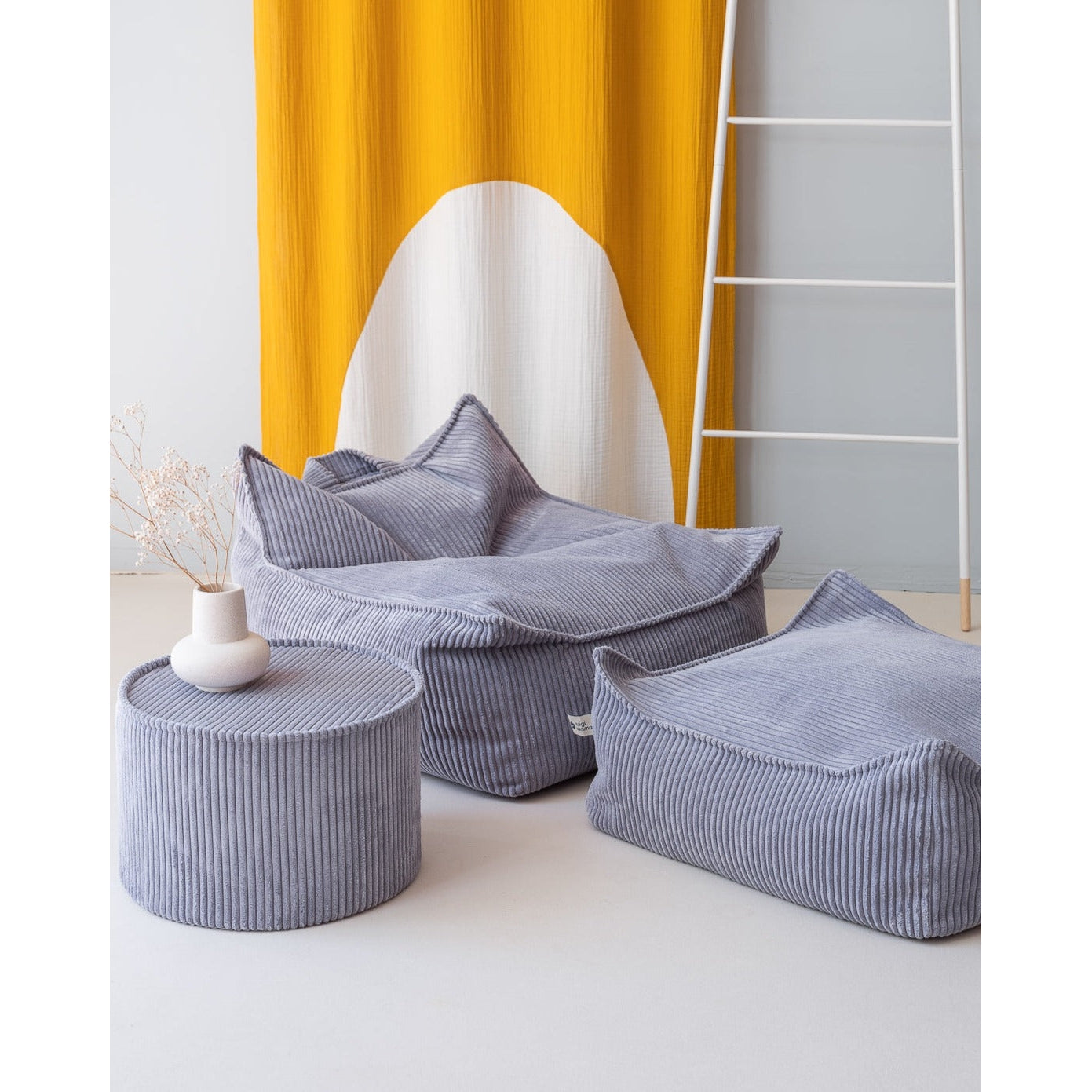 Blueberry Blue Square Ottoman、mySite、gigharbornorthrealestate