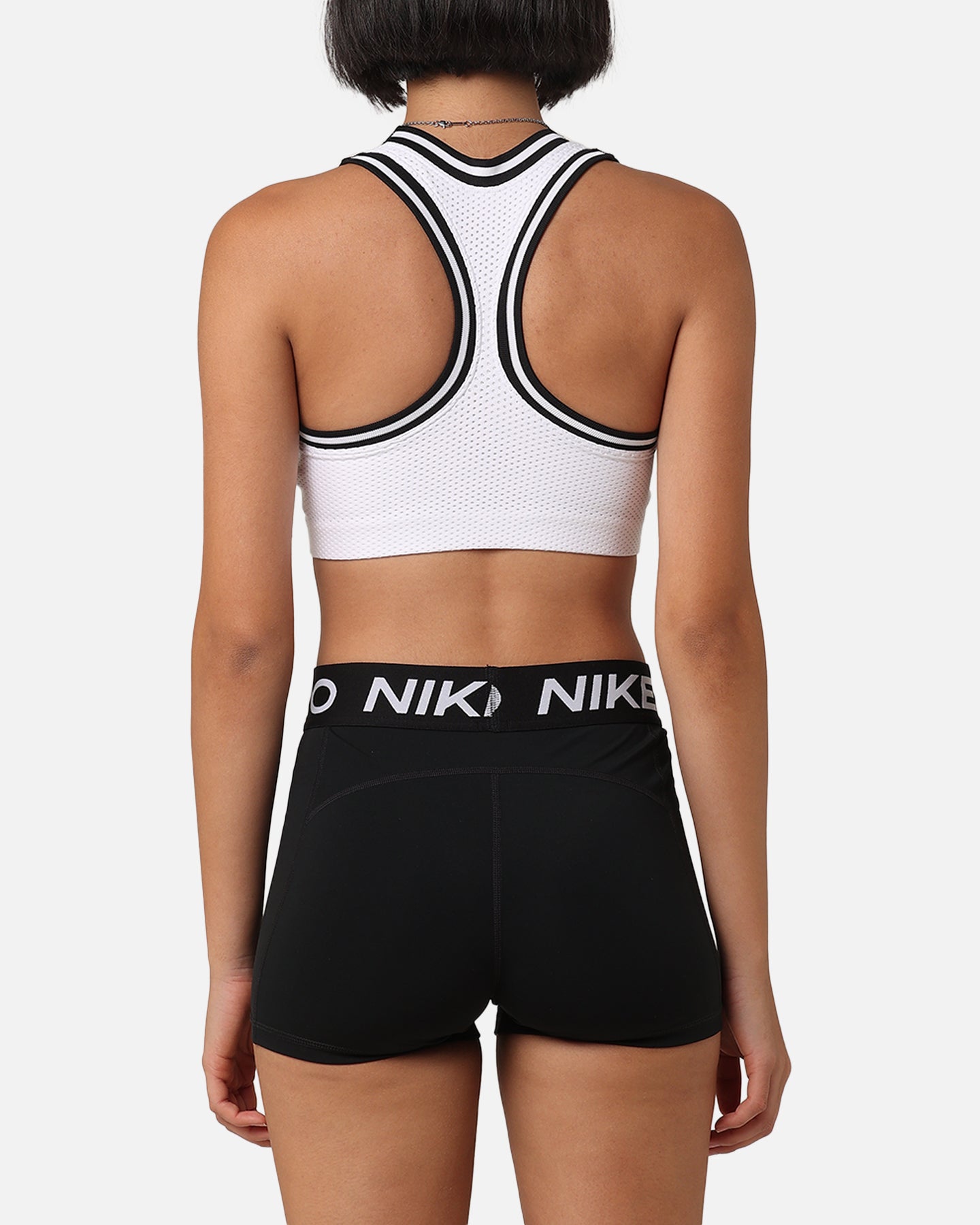 Nike Women's Jersey Sports Bra White/Black、mySite、zt4zffjzw