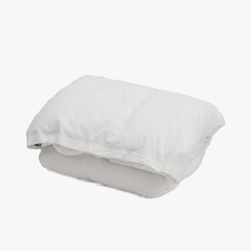  Tekla Cotton Percale Queen Duvet Cover / Broken White、mySite、merchandisen
