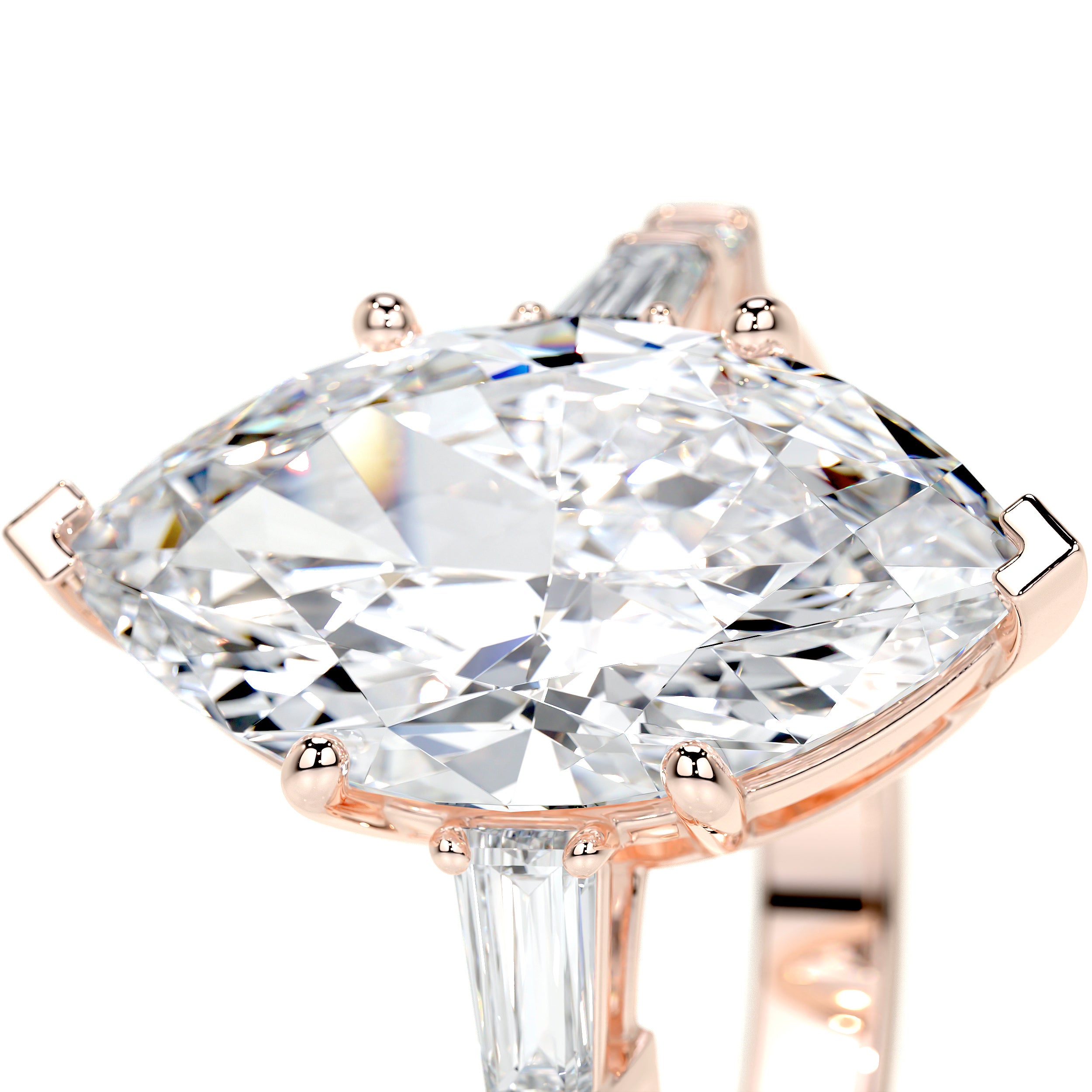 Tessa Lab Grown Diamond Ring -14K Rose Gold、mySite、hinf8tx79