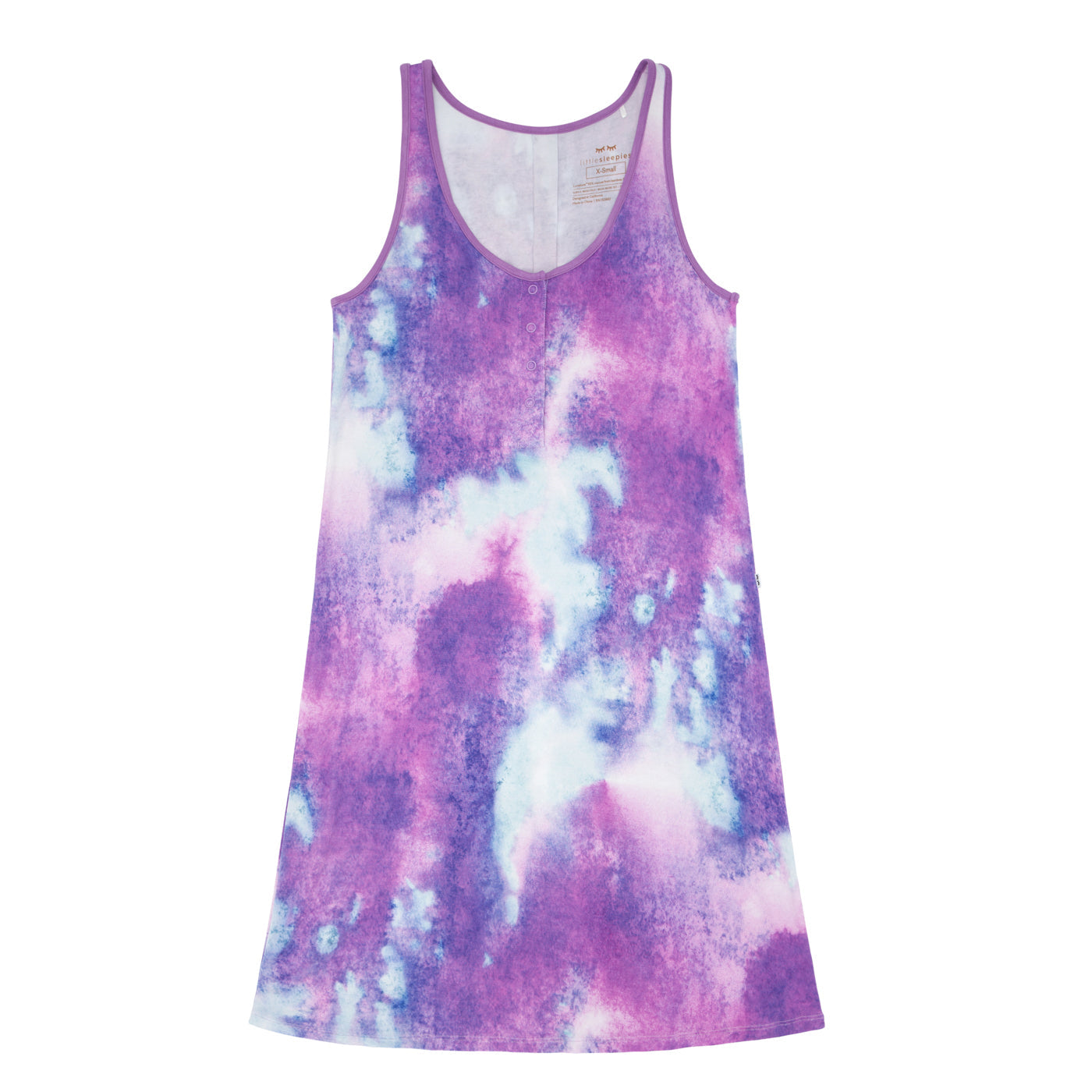 Purple Watercolor Women's Tank Nightgown、mySite、g9winljtr