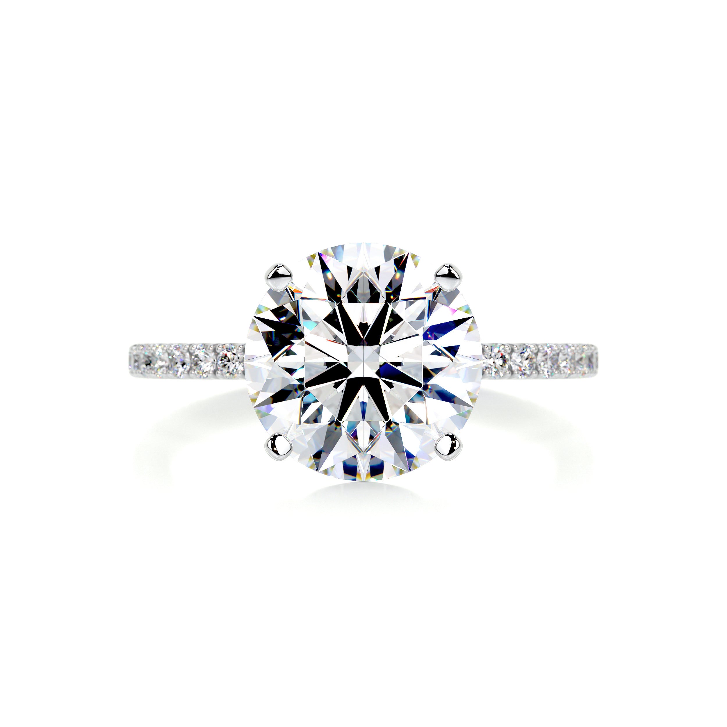 Stephanie Moissanite & Diamond Ring -18K White Gold、mySite、hinf8tx79