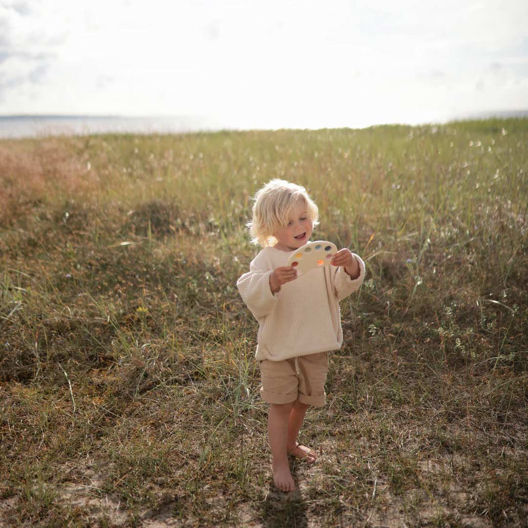  Mushie Paint Palette Press Toy - Multi、mySite、merchandisen