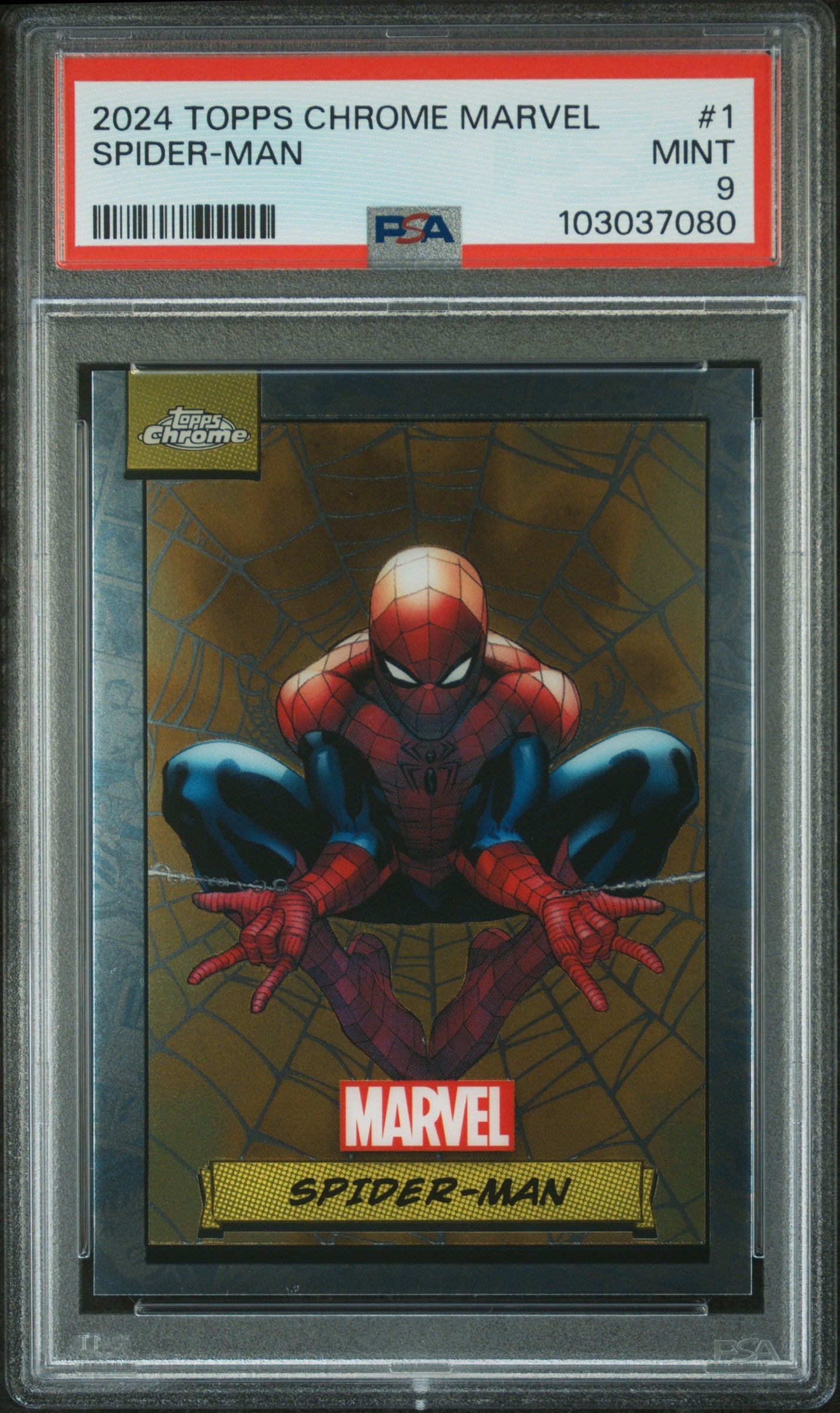 Spider-Man #1 PSA 9 Topps Chrome Marvel 2024、mySite、waistdrama
