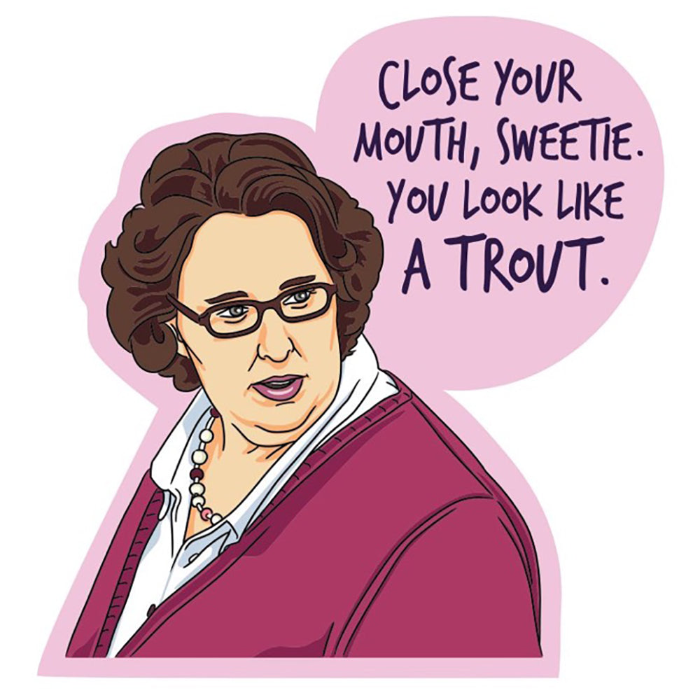  The Office - Close Your Mouth Sweetie Vinyl Sticker Decal、mySite、ghnorth