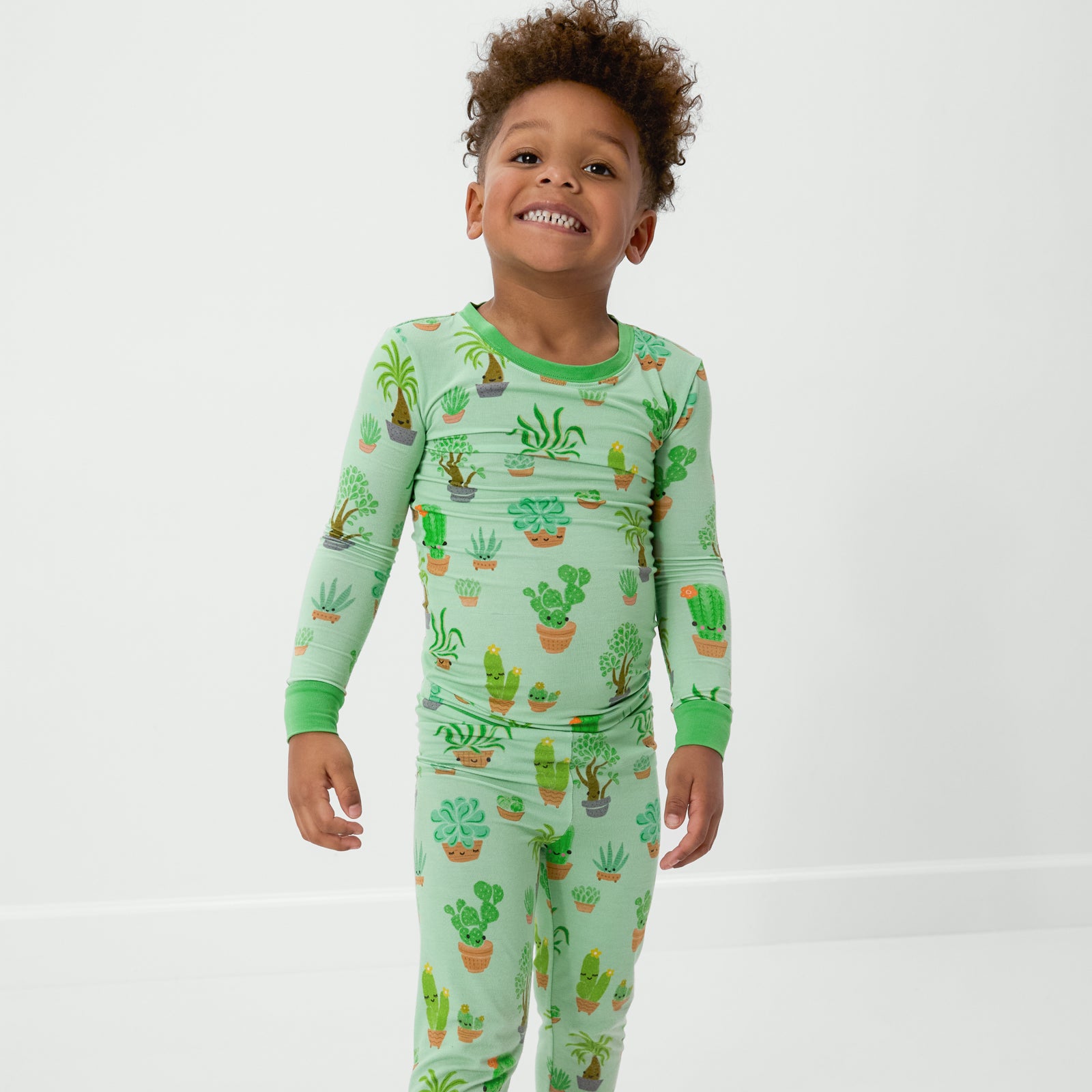 Succulent Love Two-Piece Pajama Set、mySite、g9winljtr