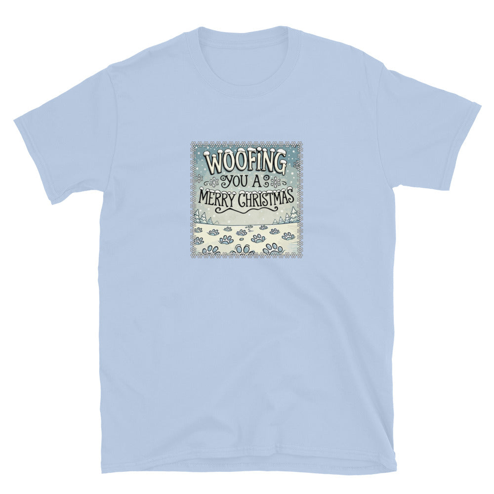 Woofing You A Merry Christmas T-Shirt、mySite、camillekostekn